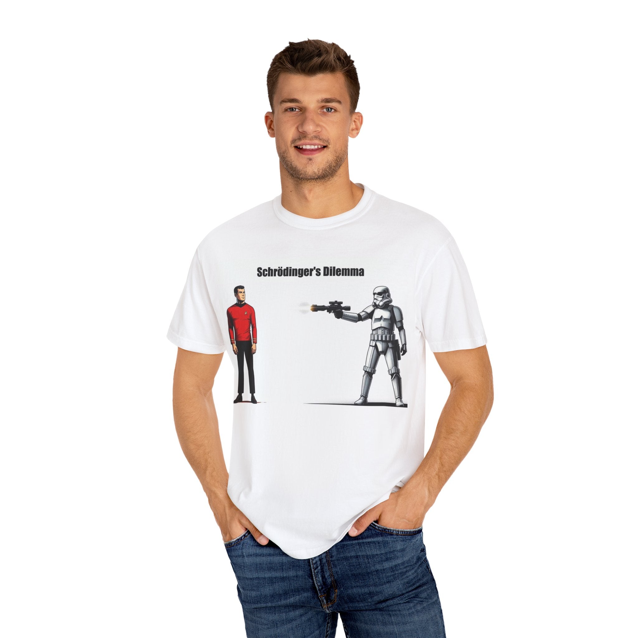 Funny Science T-Shirt, Schrödinger's Dilemma Shirt, Unisex Apparel, Gift for Nerds, Science Lover Tee, Geeky Humor Top