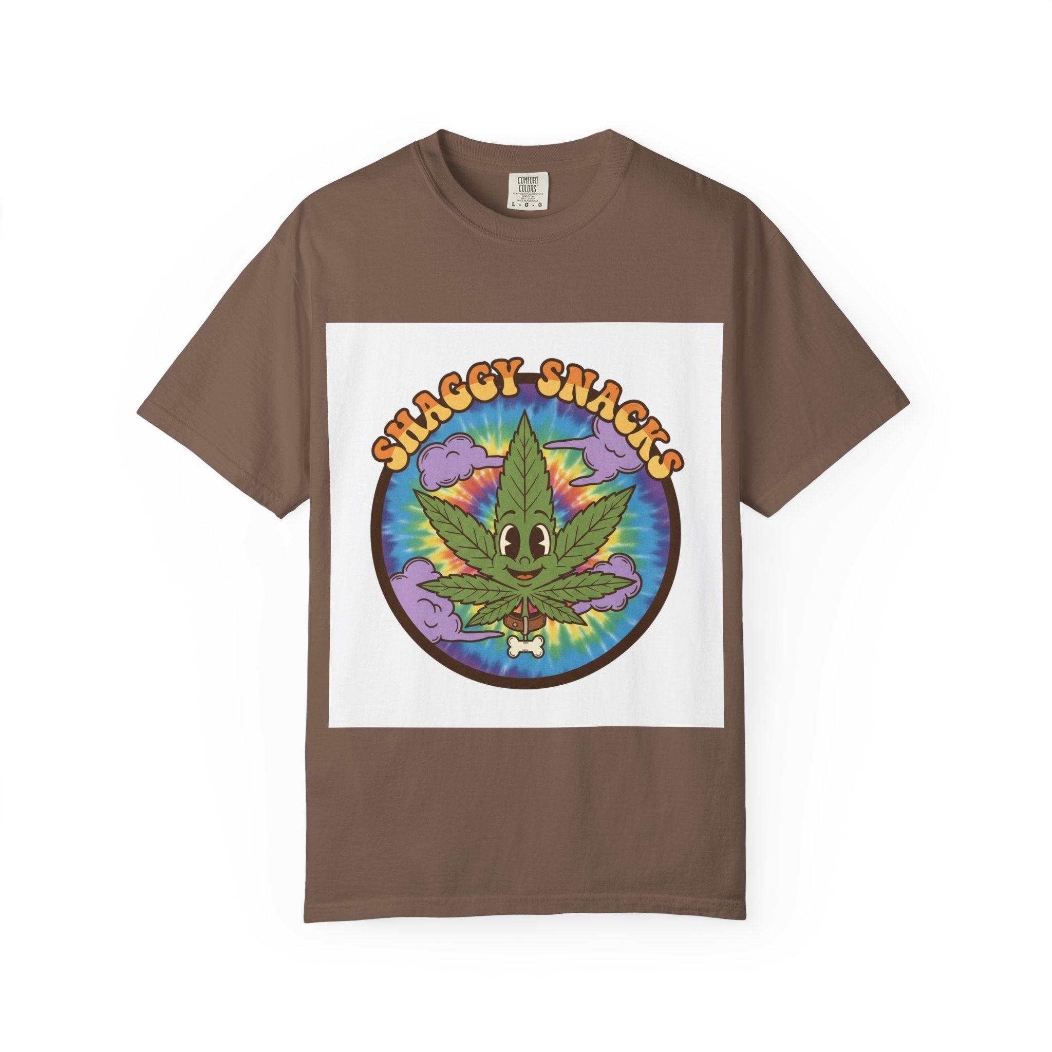 Shaggy Snacks Graphic T-Shirt for Cannabis Enthusiasts