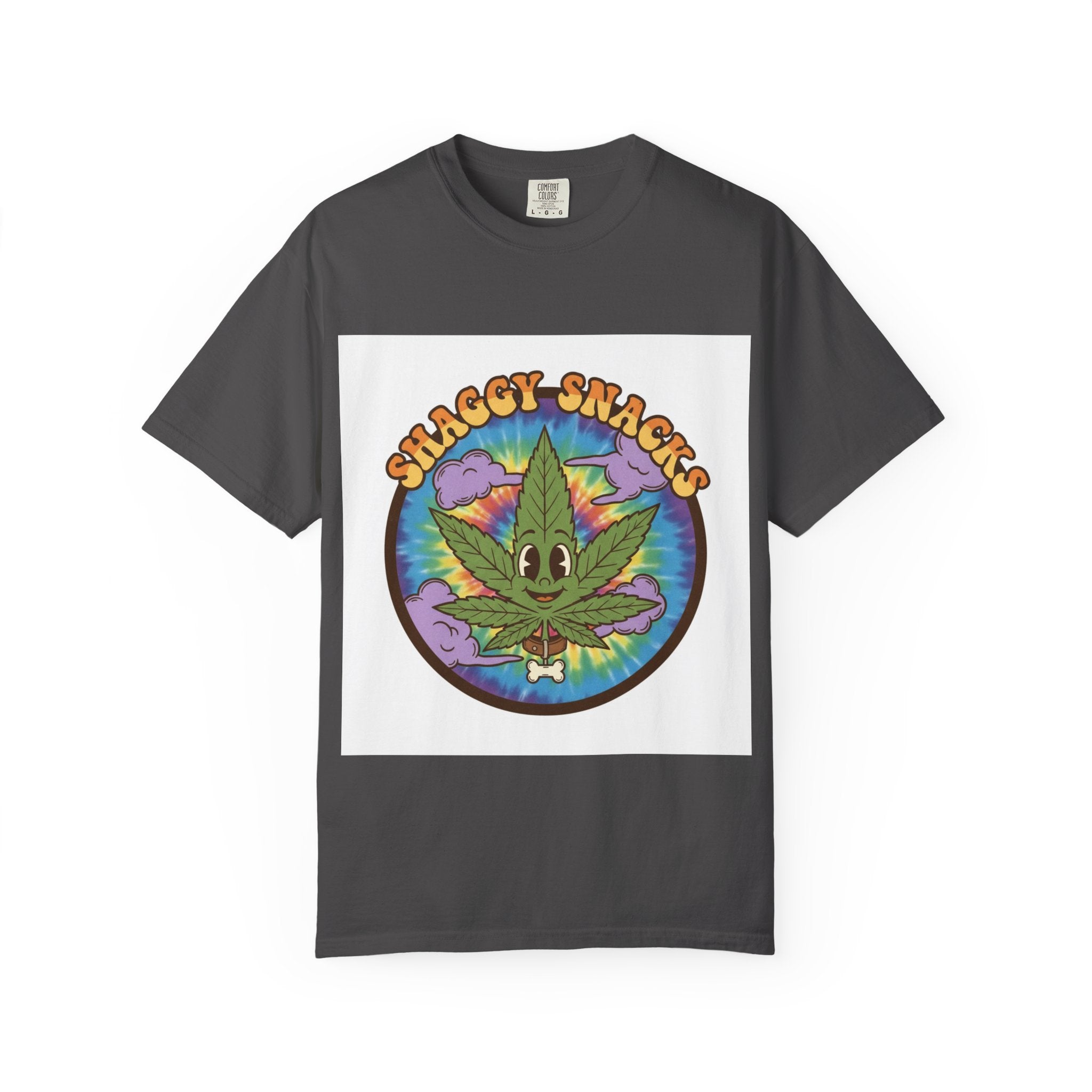 Shaggy Snacks Graphic T-Shirt for Cannabis Enthusiasts