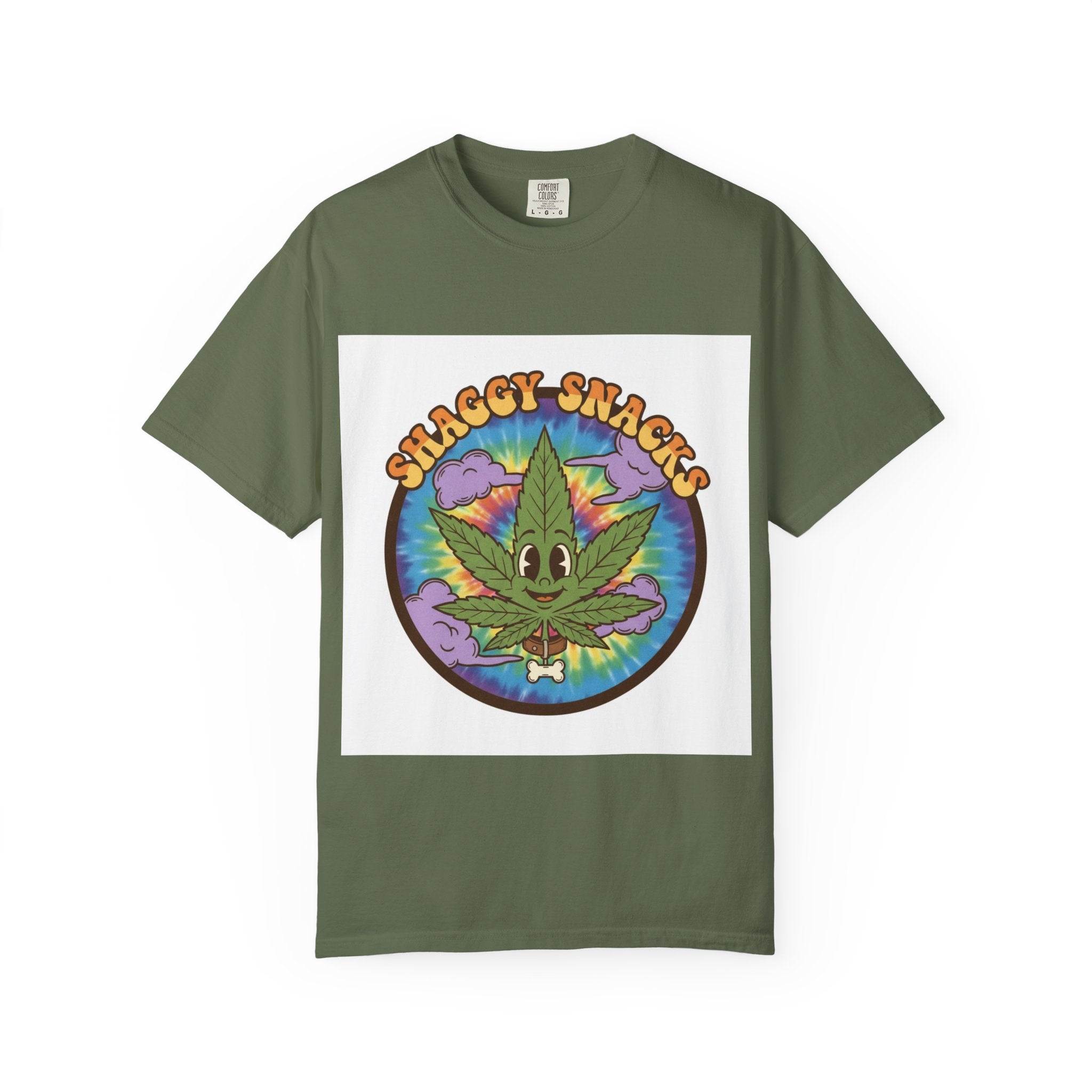 Shaggy Snacks Graphic T-Shirt for Cannabis Enthusiasts