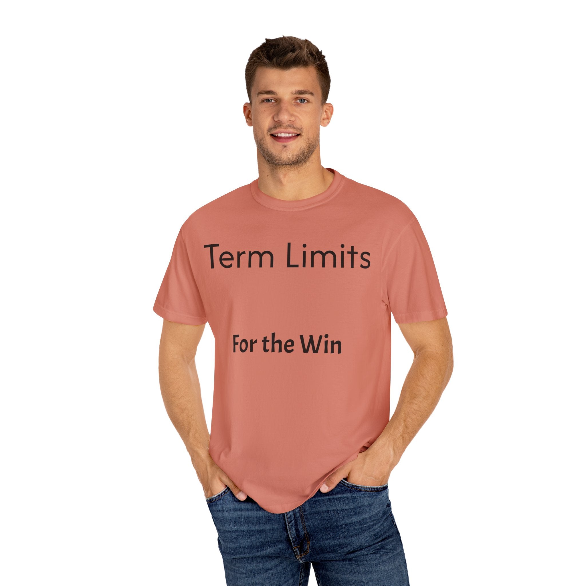 Unisex Garment-Dyed T-shirt with 'Term Limits For the Win' Design, Political Apparel, Casual Wear, Gifts for Activists, Everyday [...]