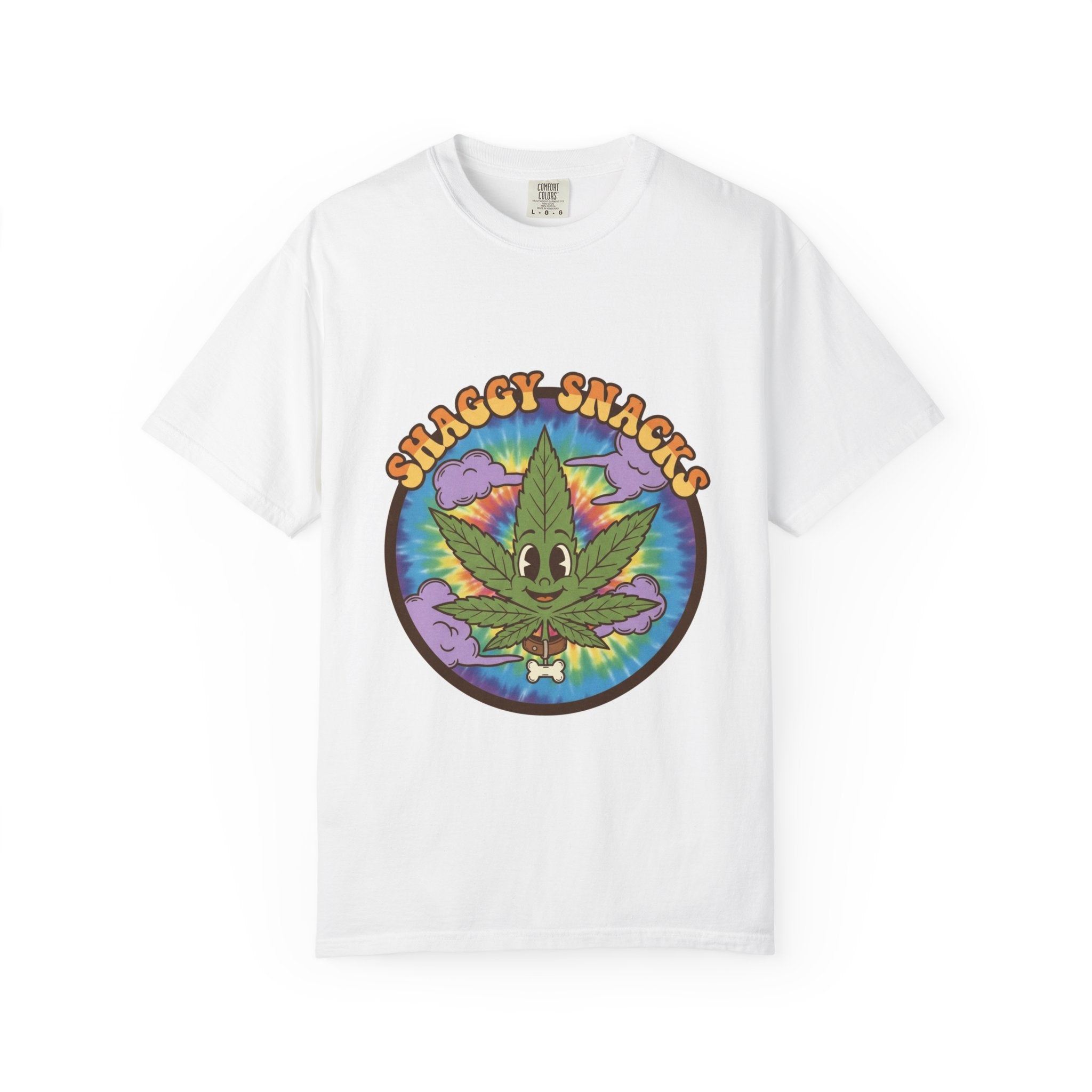 Shaggy Snacks Graphic T-Shirt for Cannabis Enthusiasts
