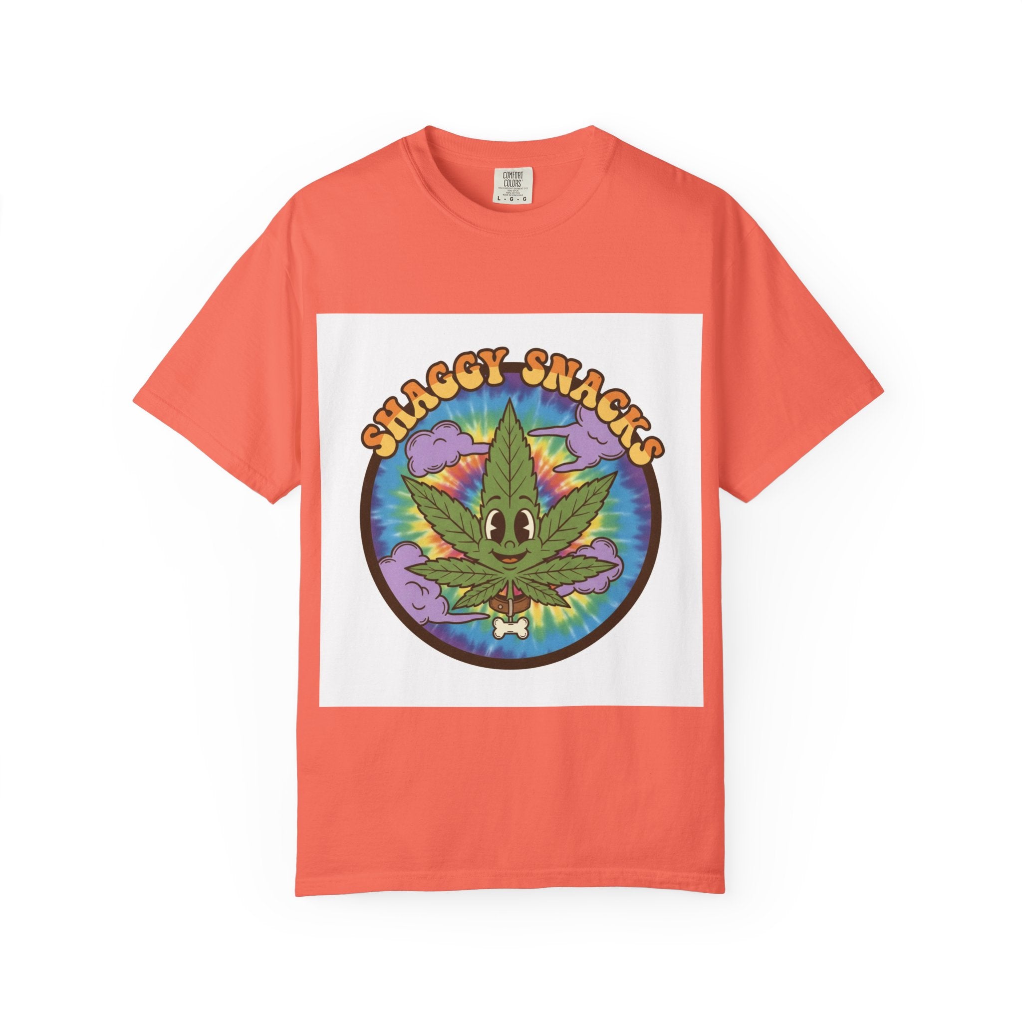 Shaggy Snacks Graphic T-Shirt for Cannabis Enthusiasts