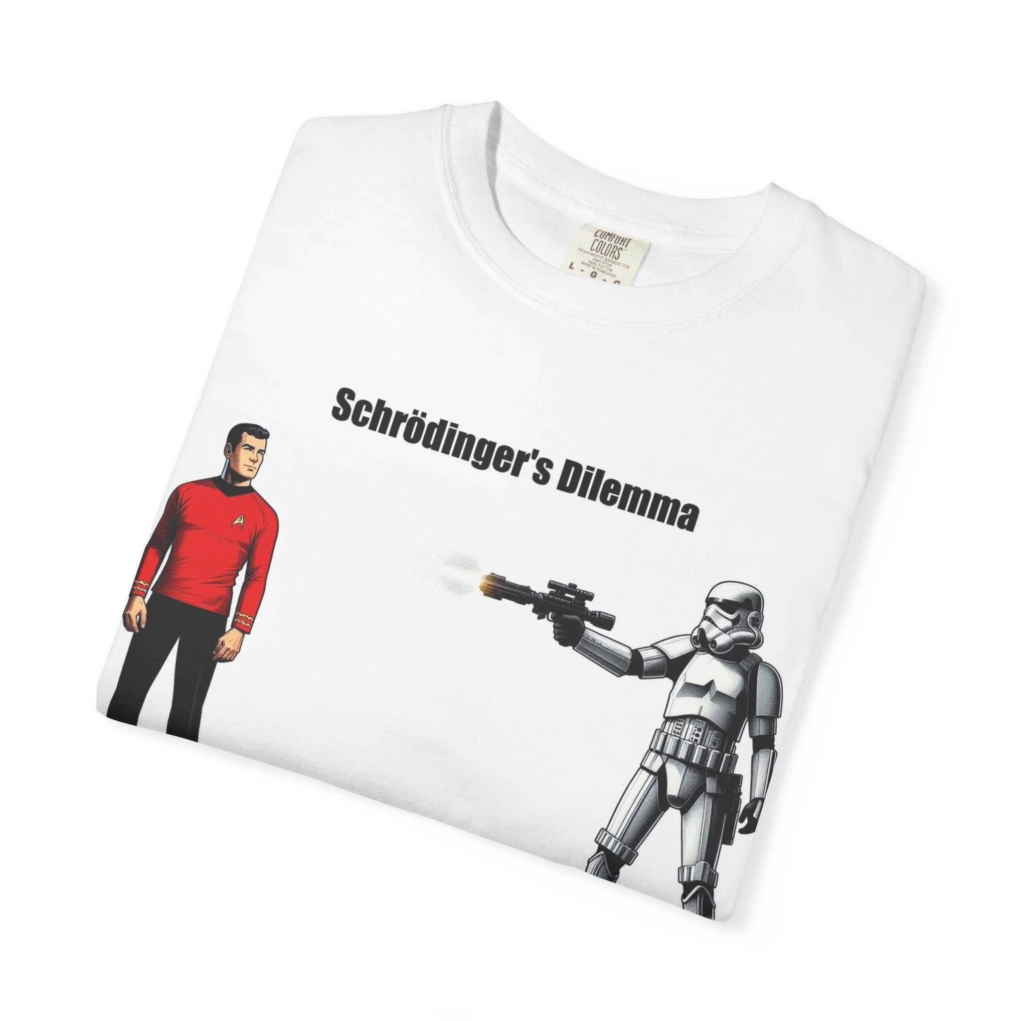 Funny Science T-Shirt, Schrödinger's Dilemma Shirt, Unisex Apparel, Gift for Nerds, Science Lover Tee, Geeky Humor Top