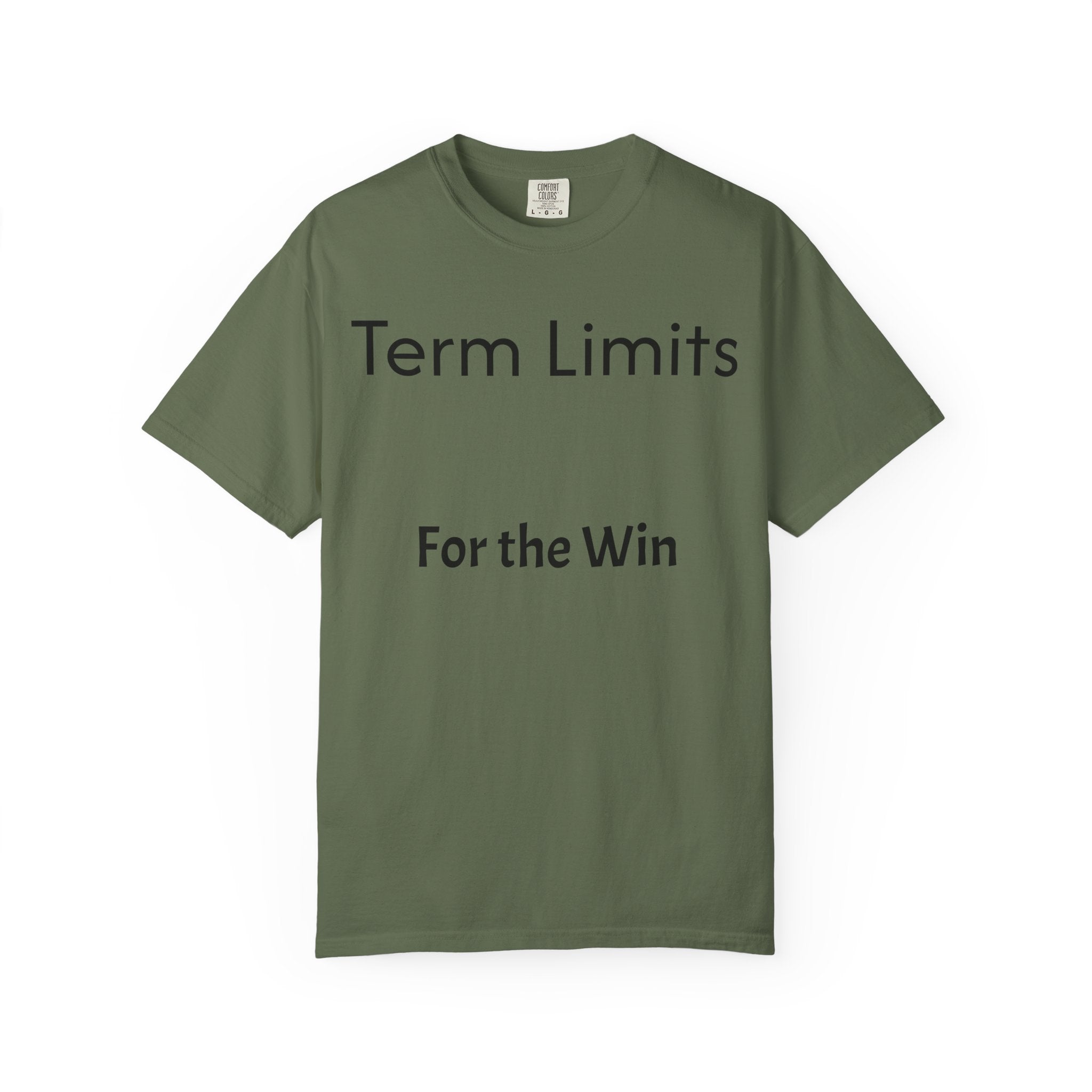 Unisex Garment-Dyed T-shirt with 'Term Limits For the Win' Design, Political Apparel, Casual Wear, Gifts for Activists, Everyday [...]