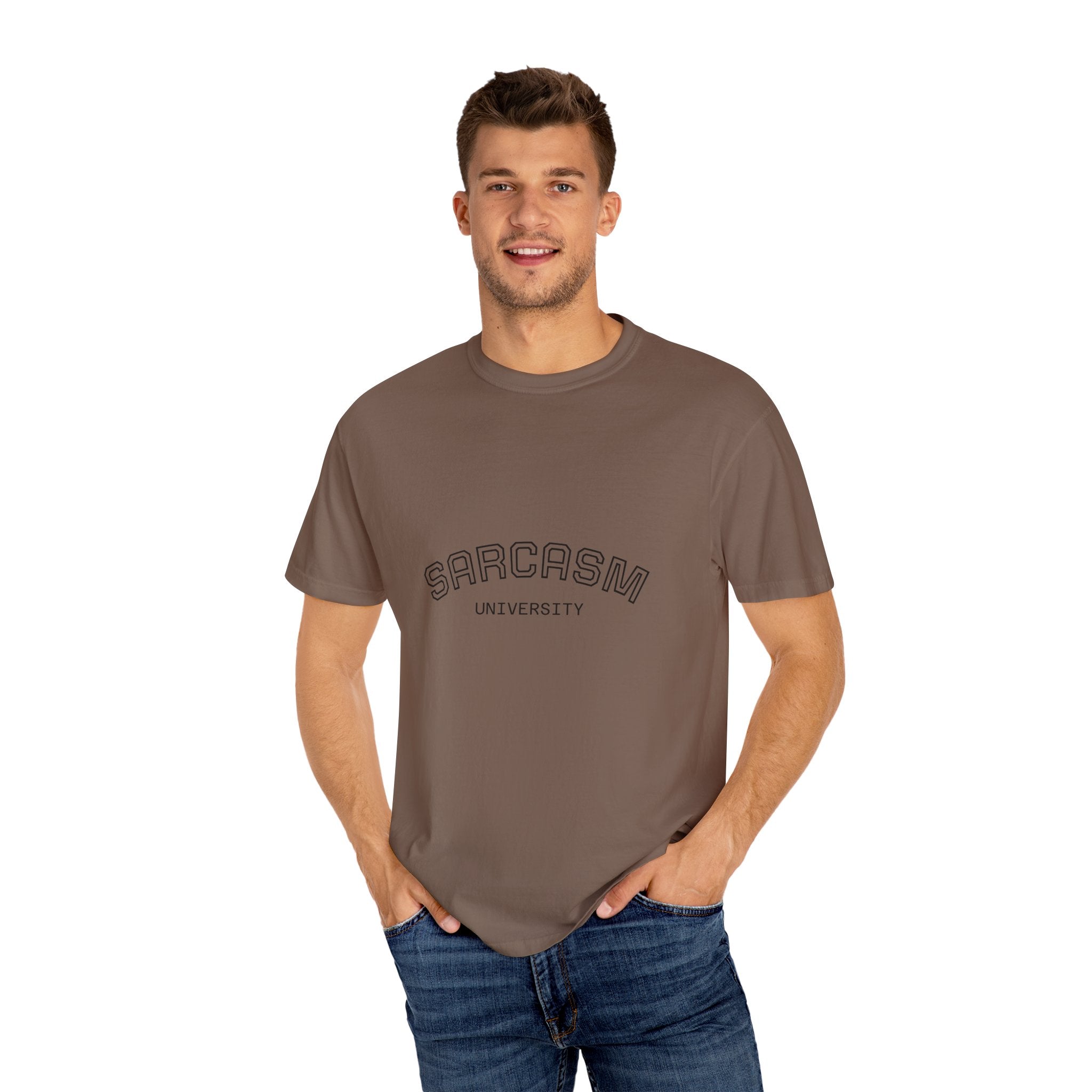 Sarcasm University T-Shirt | Funny Graphic Tee for Humor Lovers, Gift for Friends, Casual Wear, Sarcastic Statement Shirt