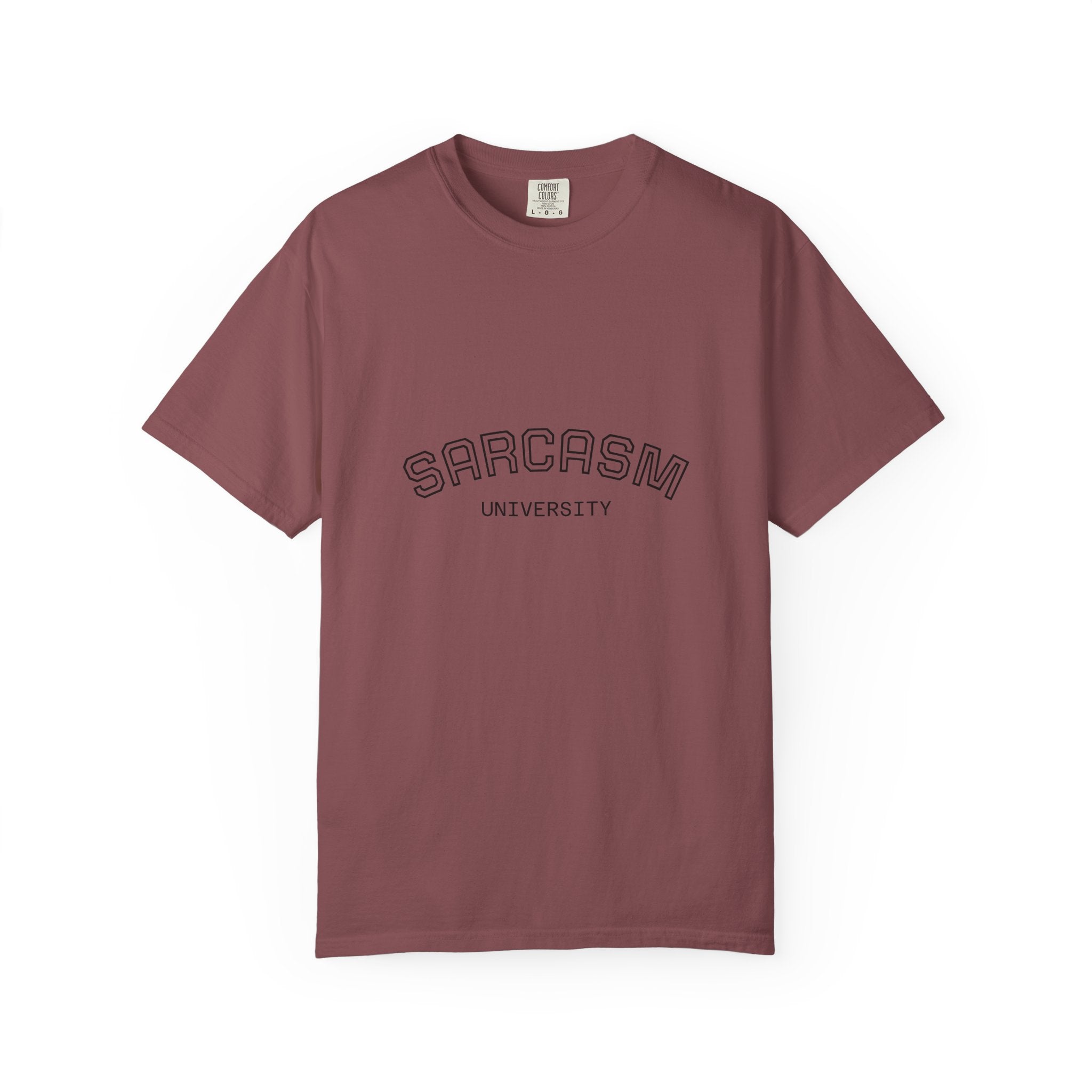 Sarcasm University T-Shirt | Funny Graphic Tee for Humor Lovers, Gift for Friends, Casual Wear, Sarcastic Statement Shirt