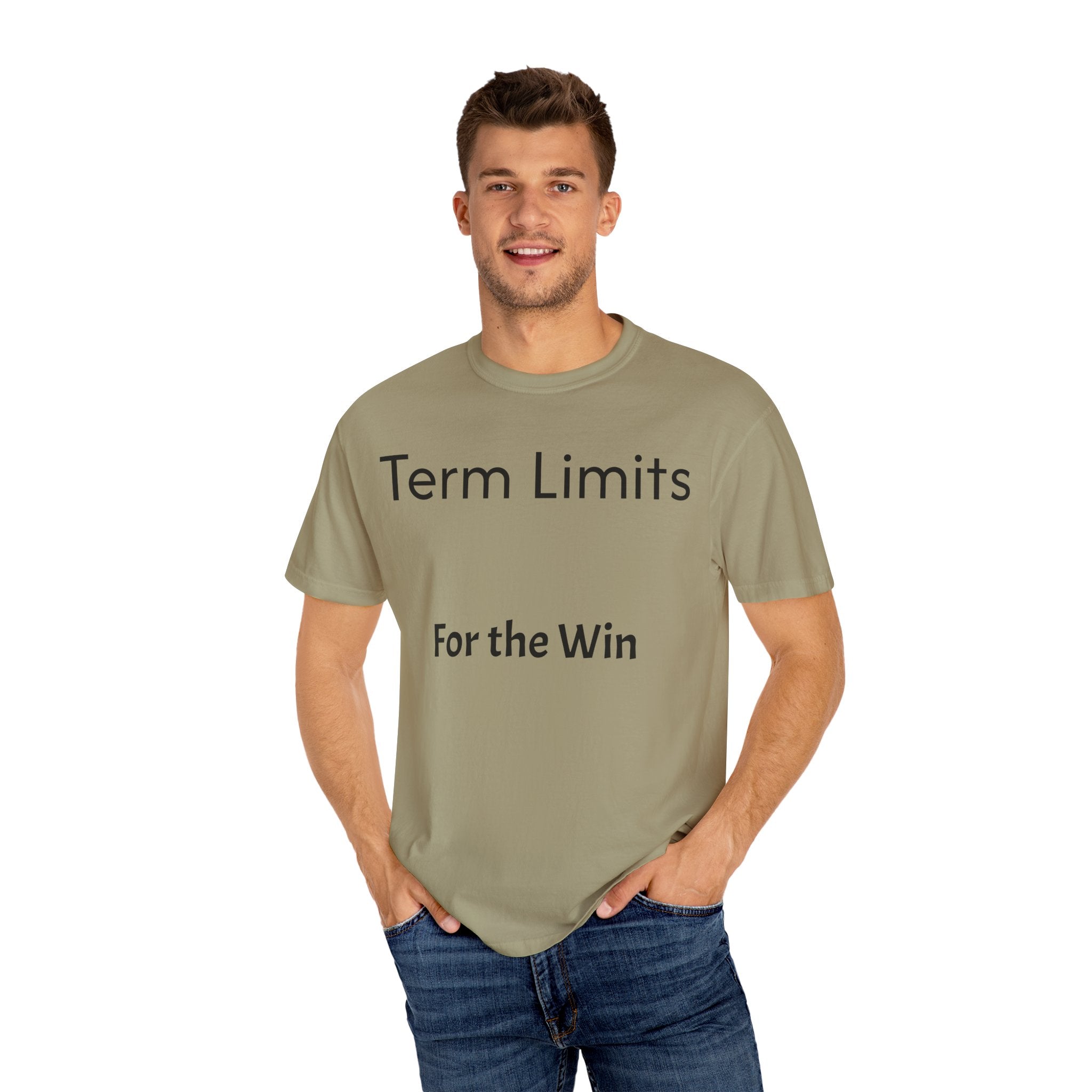 Unisex Garment-Dyed T-shirt with 'Term Limits For the Win' Design, Political Apparel, Casual Wear, Gifts for Activists, Everyday [...]