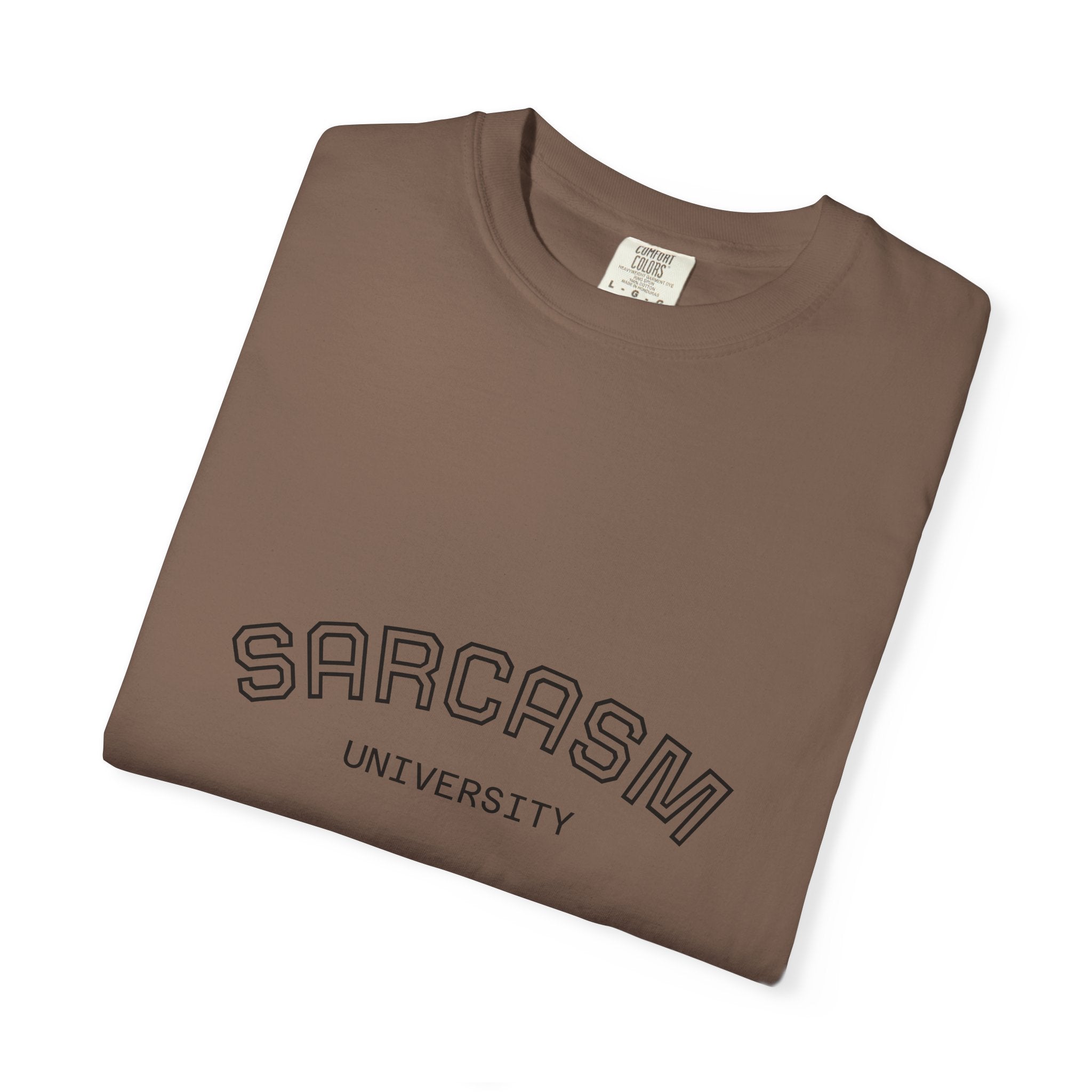 Sarcasm University T-Shirt | Funny Graphic Tee for Humor Lovers, Gift for Friends, Casual Wear, Sarcastic Statement Shirt