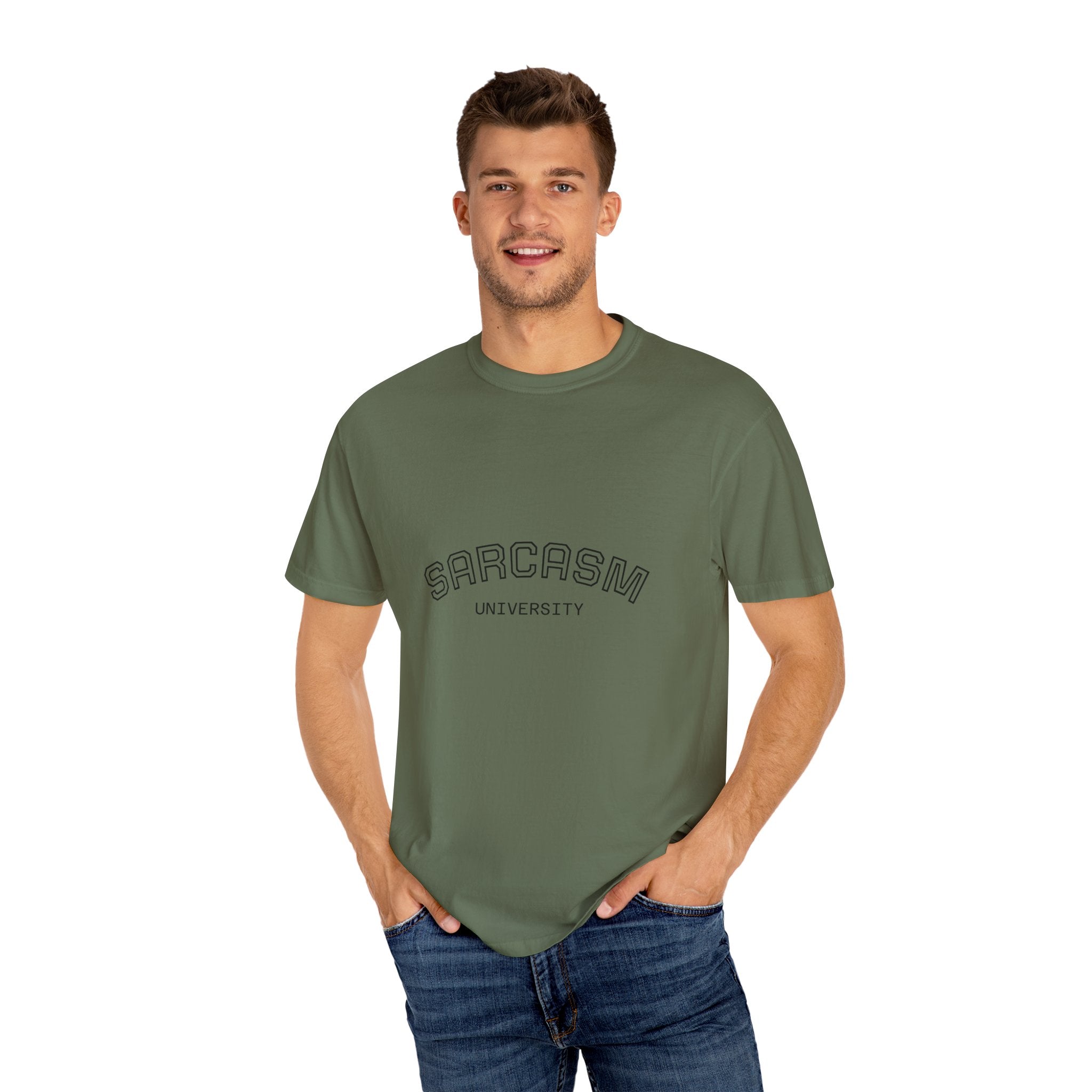Sarcasm University T-Shirt | Funny Graphic Tee for Humor Lovers, Gift for Friends, Casual Wear, Sarcastic Statement Shirt