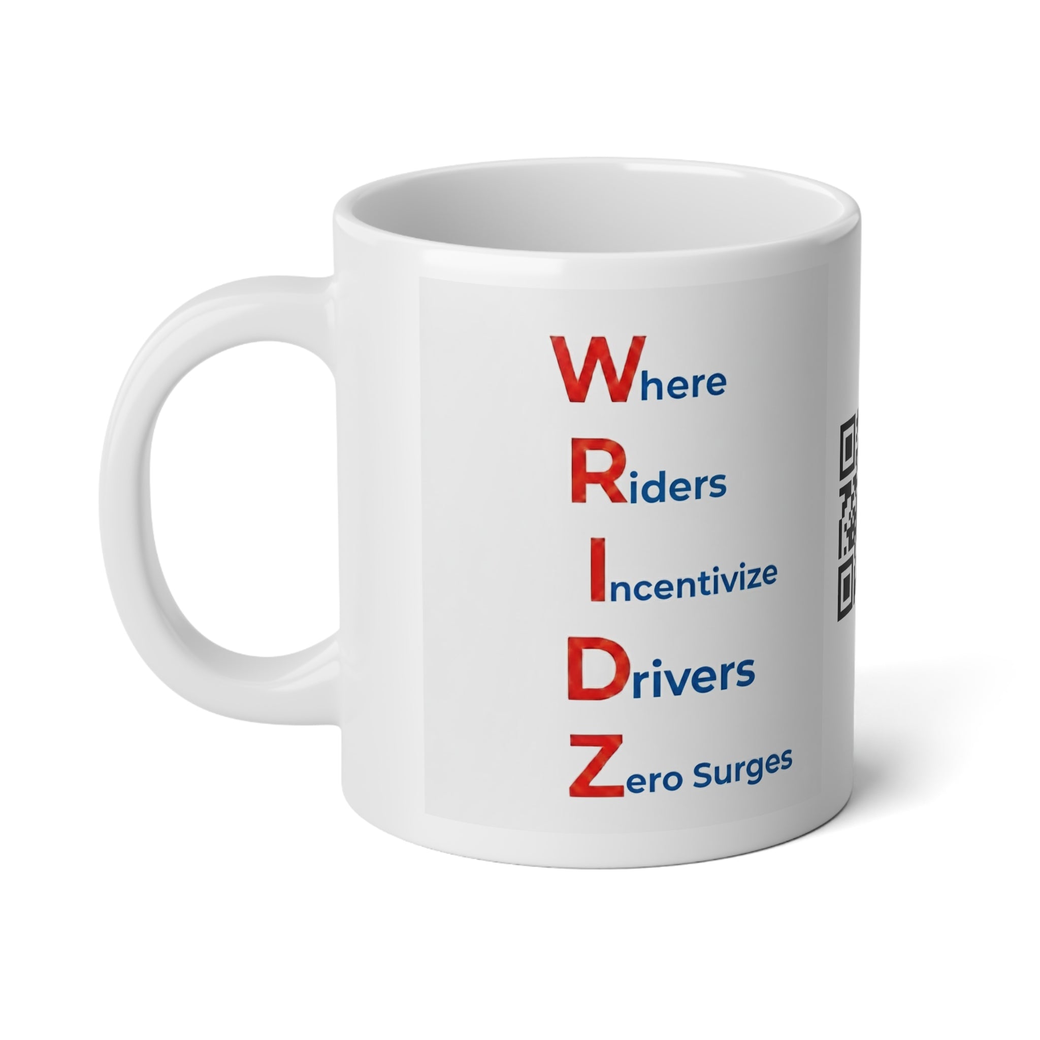 20oz Jumbo Mug — QR Code & WRIDZ Acronym Coffee Cup