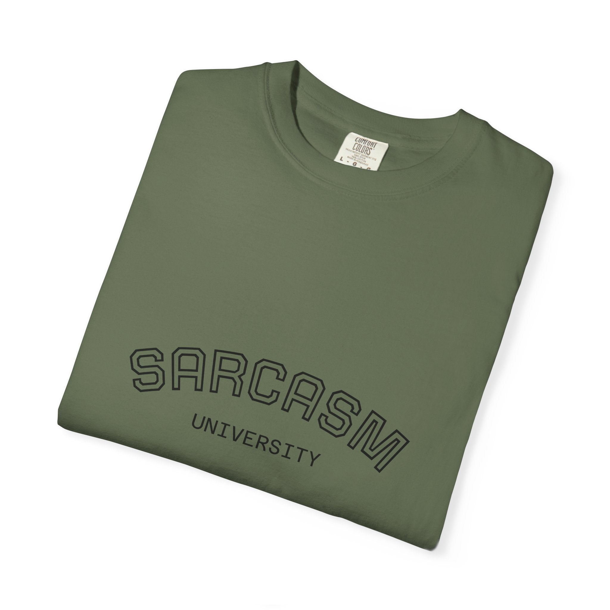 Sarcasm University T-Shirt | Funny Graphic Tee for Humor Lovers, Gift for Friends, Casual Wear, Sarcastic Statement Shirt