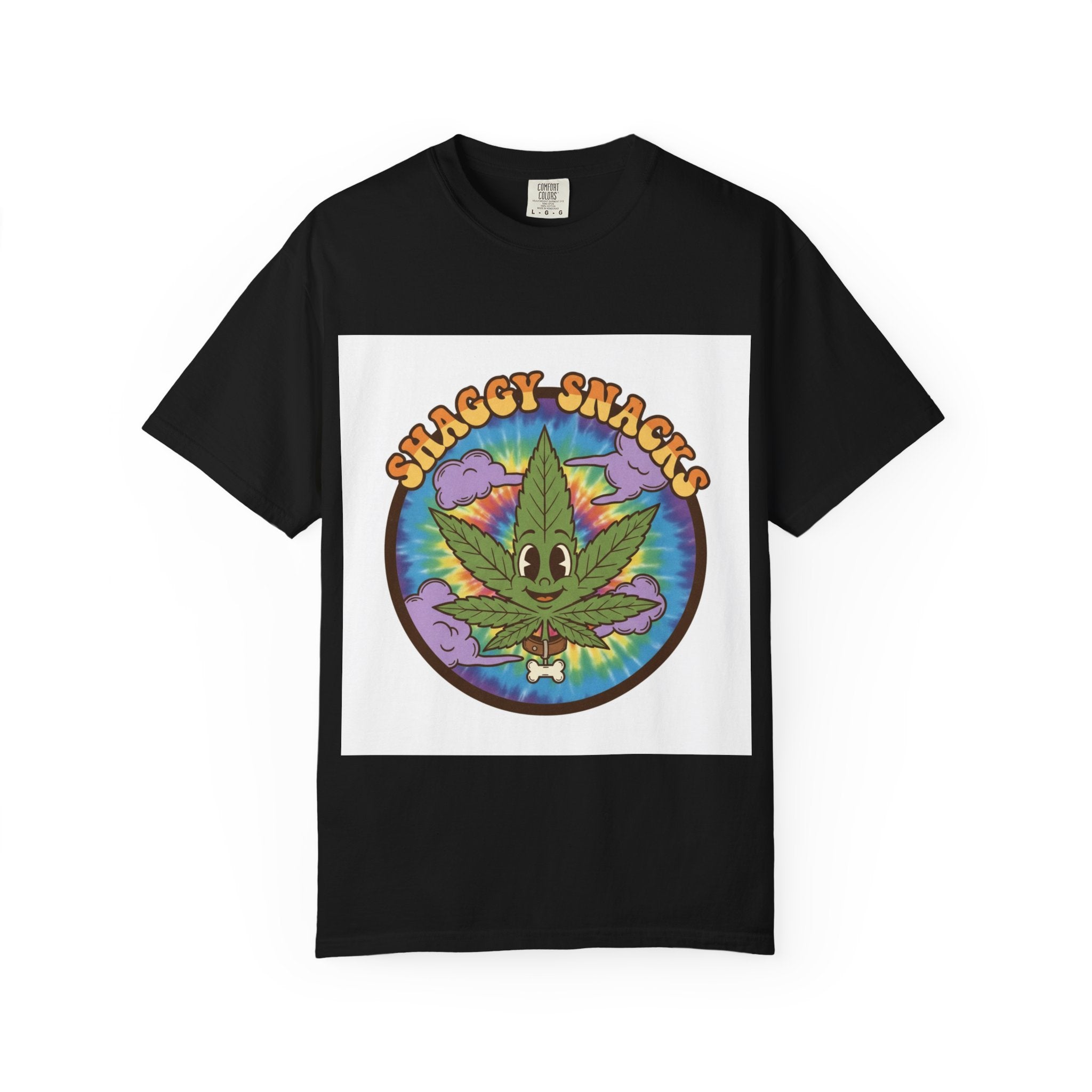 Shaggy Snacks Graphic T-Shirt for Cannabis Enthusiasts