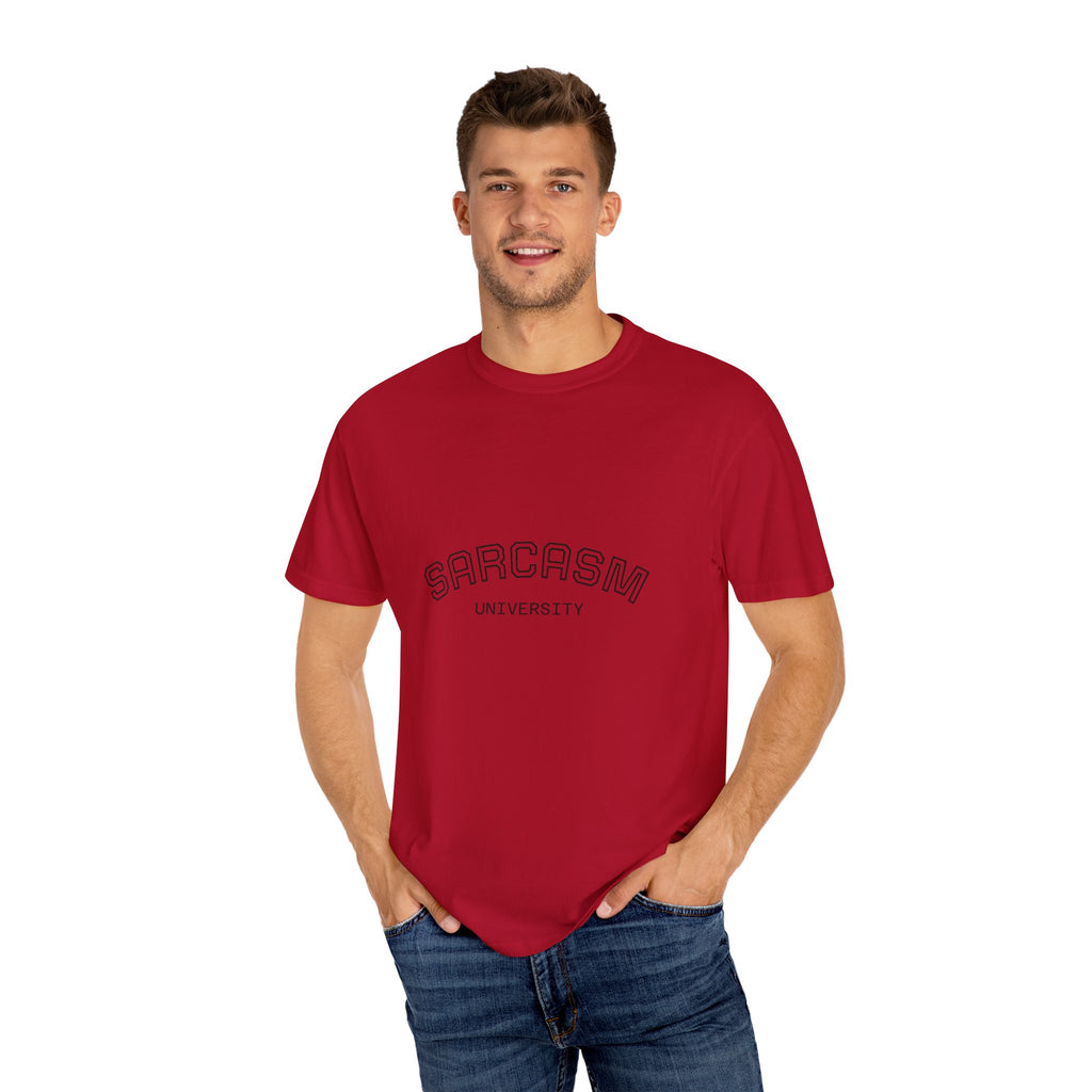 Sarcasm University T-Shirt | Funny Graphic Tee for Humor Lovers, Gift for Friends, Casual Wear, Sarcastic Statement Shirt