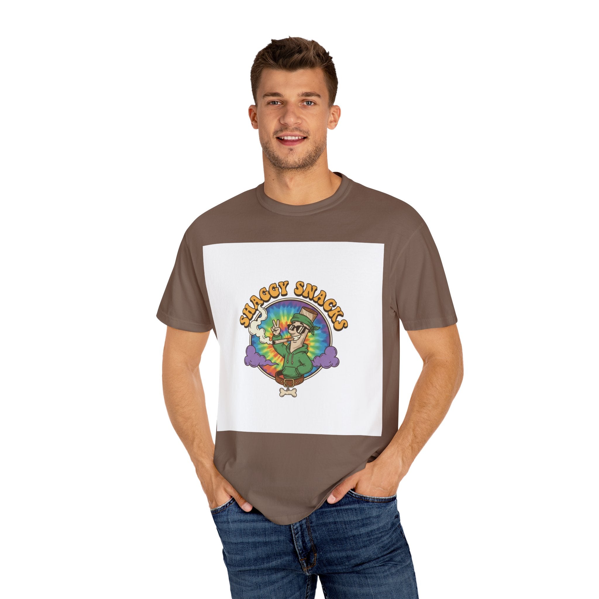 Shaggy Snacks Unisex Garment-Dyed T-Shirt