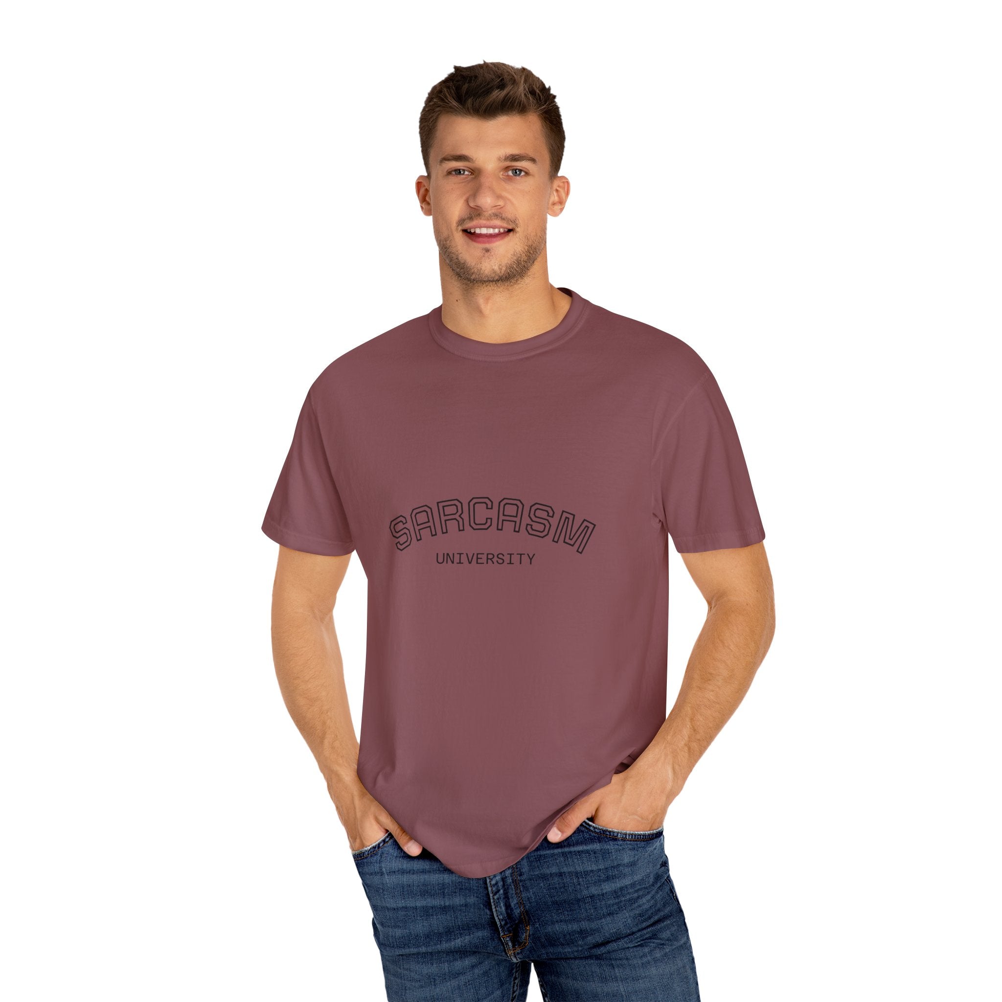 Sarcasm University T-Shirt | Funny Graphic Tee for Humor Lovers, Gift for Friends, Casual Wear, Sarcastic Statement Shirt