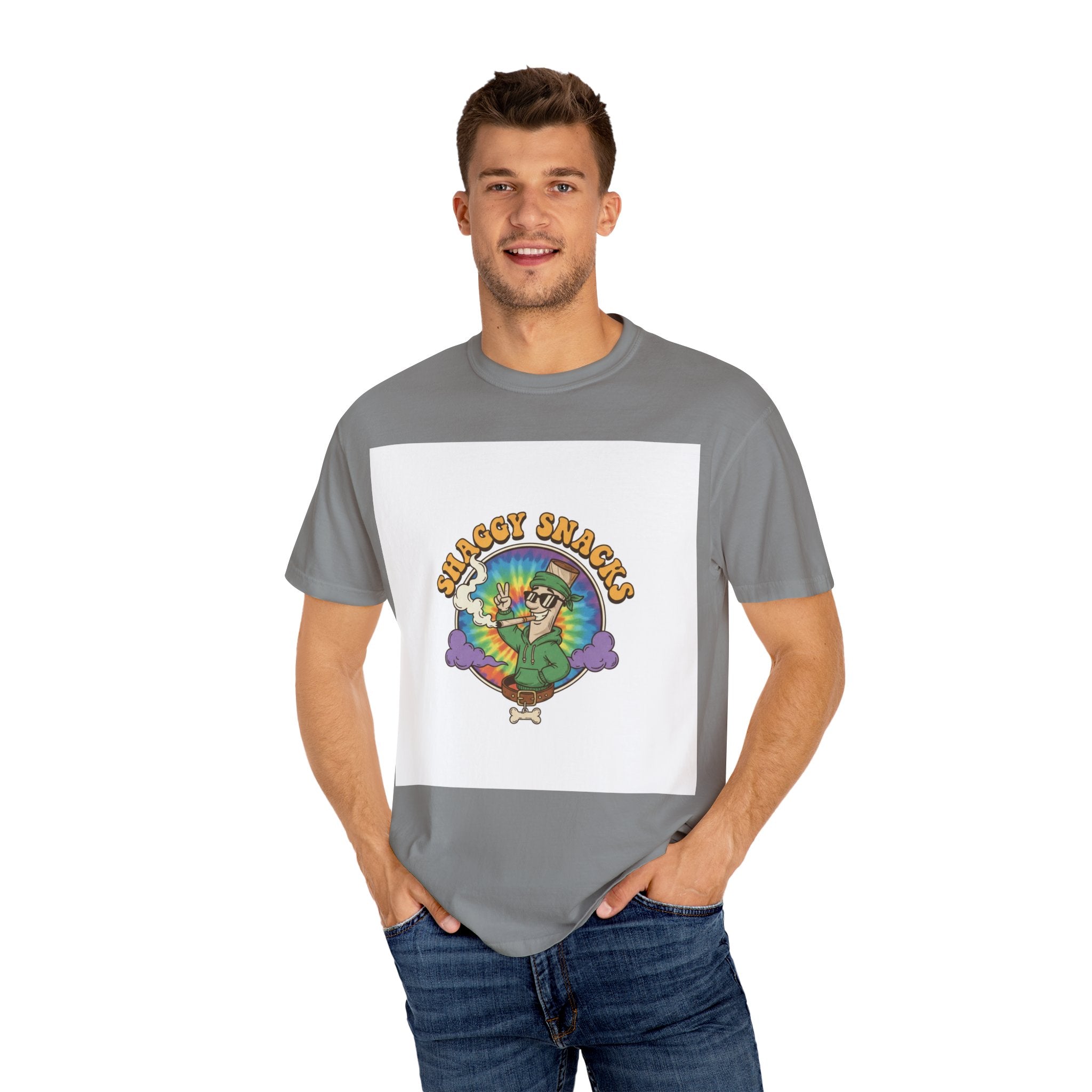 Shaggy Snacks Unisex Garment-Dyed T-Shirt