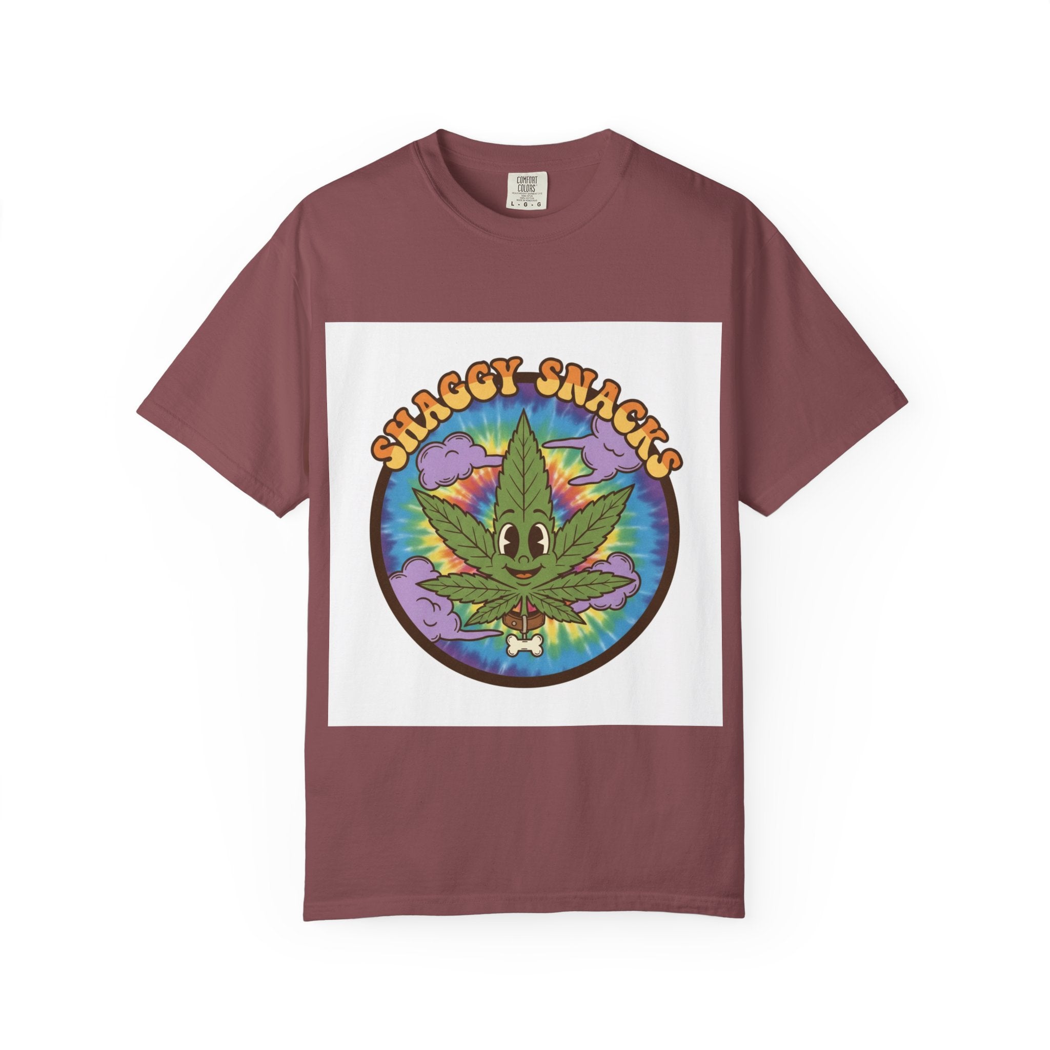 Shaggy Snacks Graphic T-Shirt for Cannabis Enthusiasts