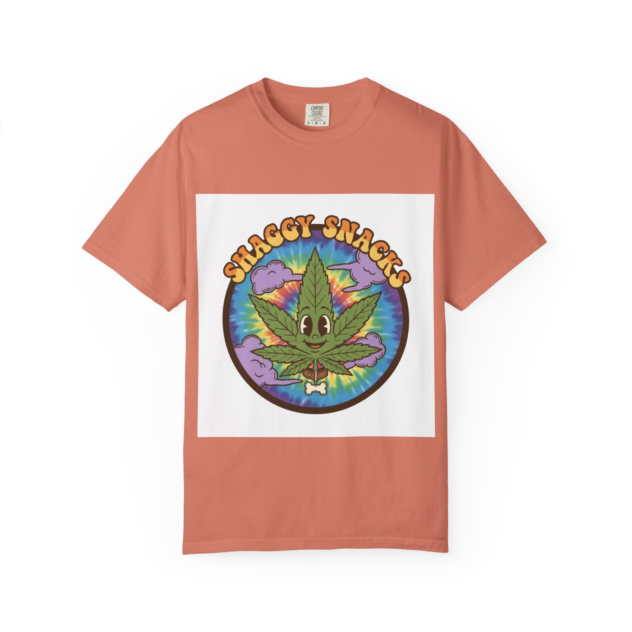 Shaggy Snacks Graphic T-Shirt for Cannabis Enthusiasts