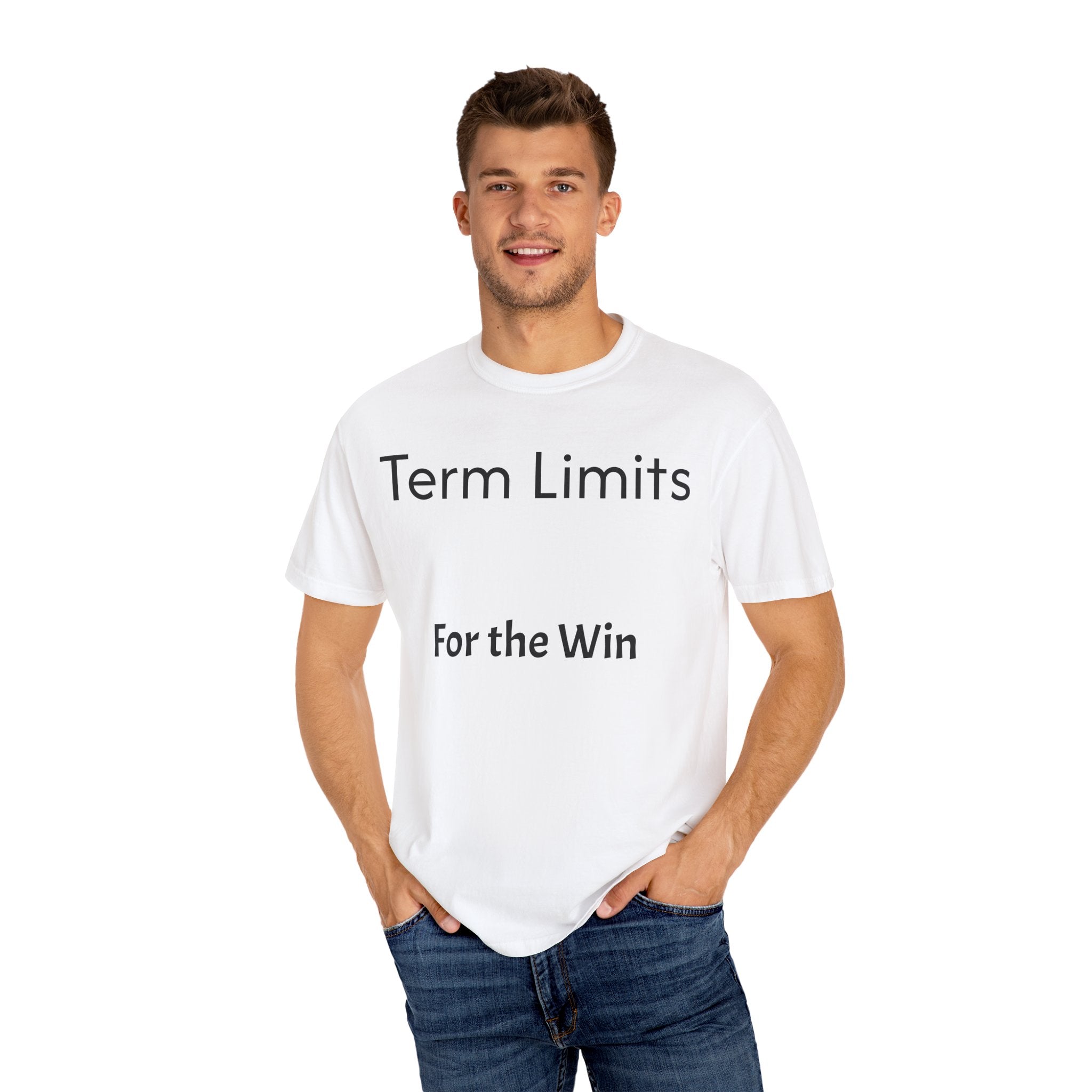 Unisex Garment-Dyed T-shirt with 'Term Limits For the Win' Design, Political Apparel, Casual Wear, Gifts for Activists, Everyday [...]