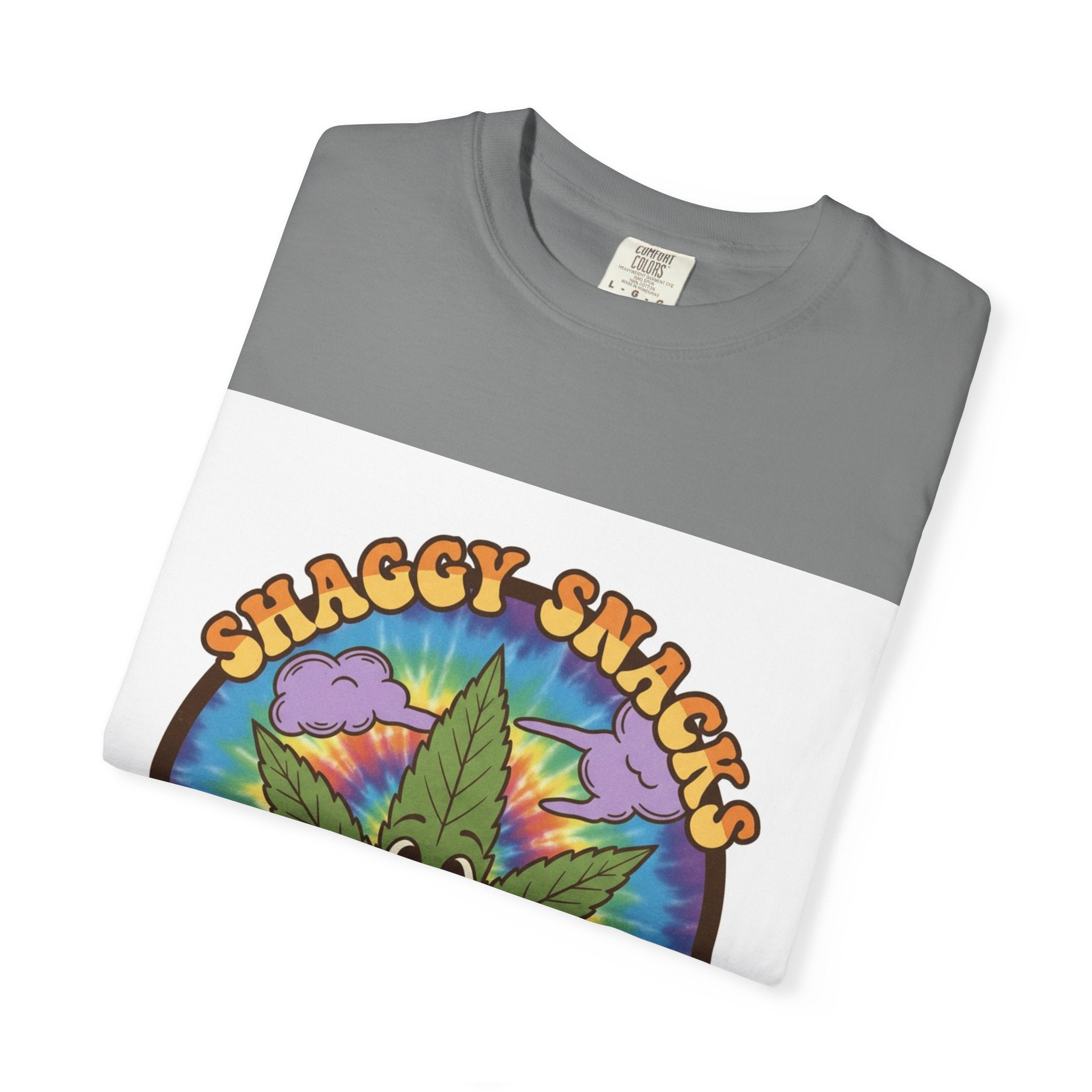 Shaggy Snacks Graphic T-Shirt for Cannabis Enthusiasts