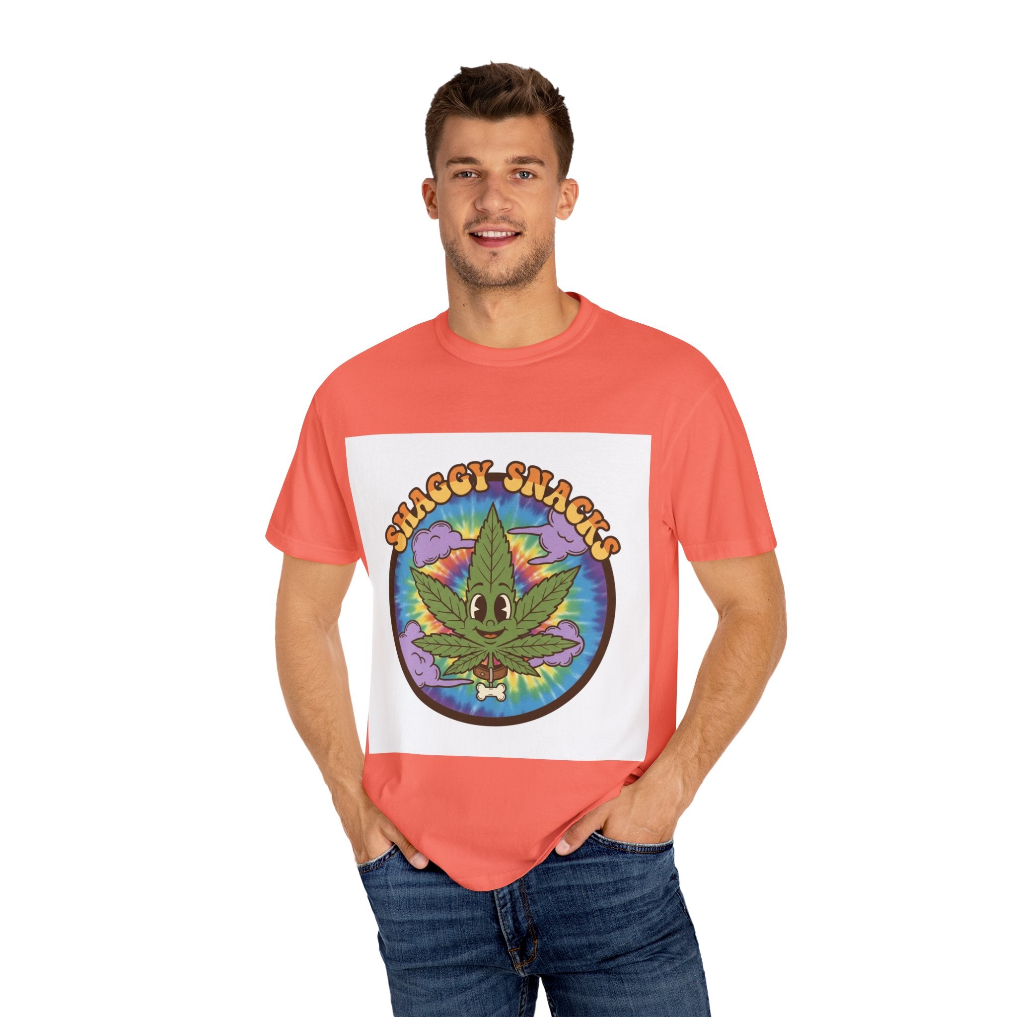 Shaggy Snacks Graphic T-Shirt for Cannabis Enthusiasts