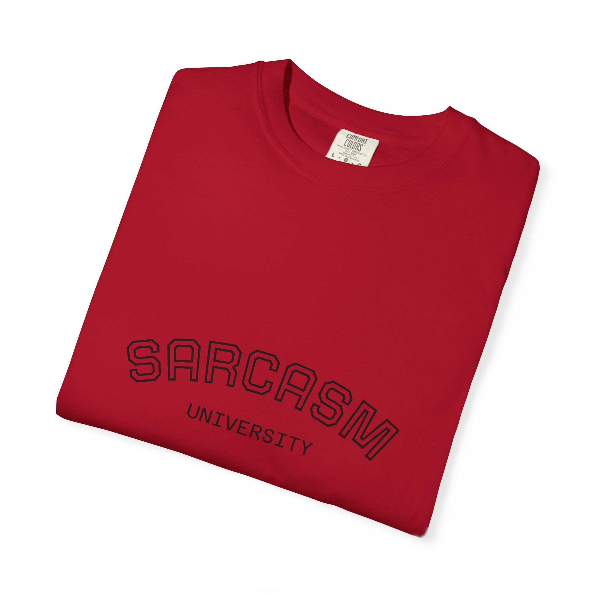 Sarcasm University T-Shirt | Funny Graphic Tee for Humor Lovers, Gift for Friends, Casual Wear, Sarcastic Statement Shirt