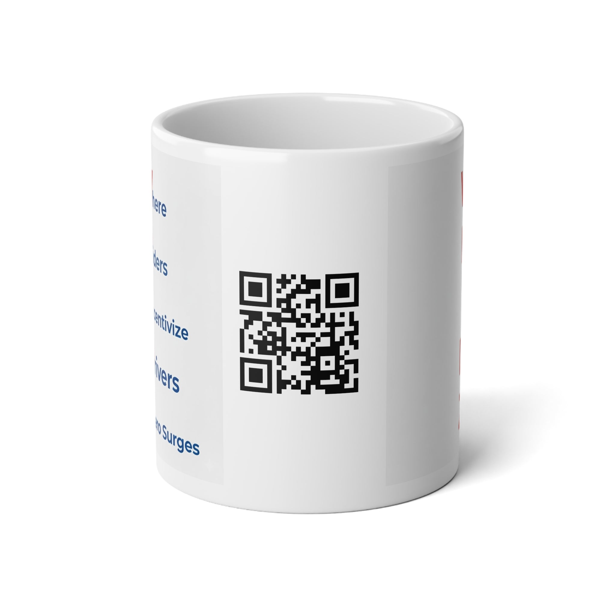20oz Jumbo Mug — QR Code & WRIDZ Acronym Coffee Cup