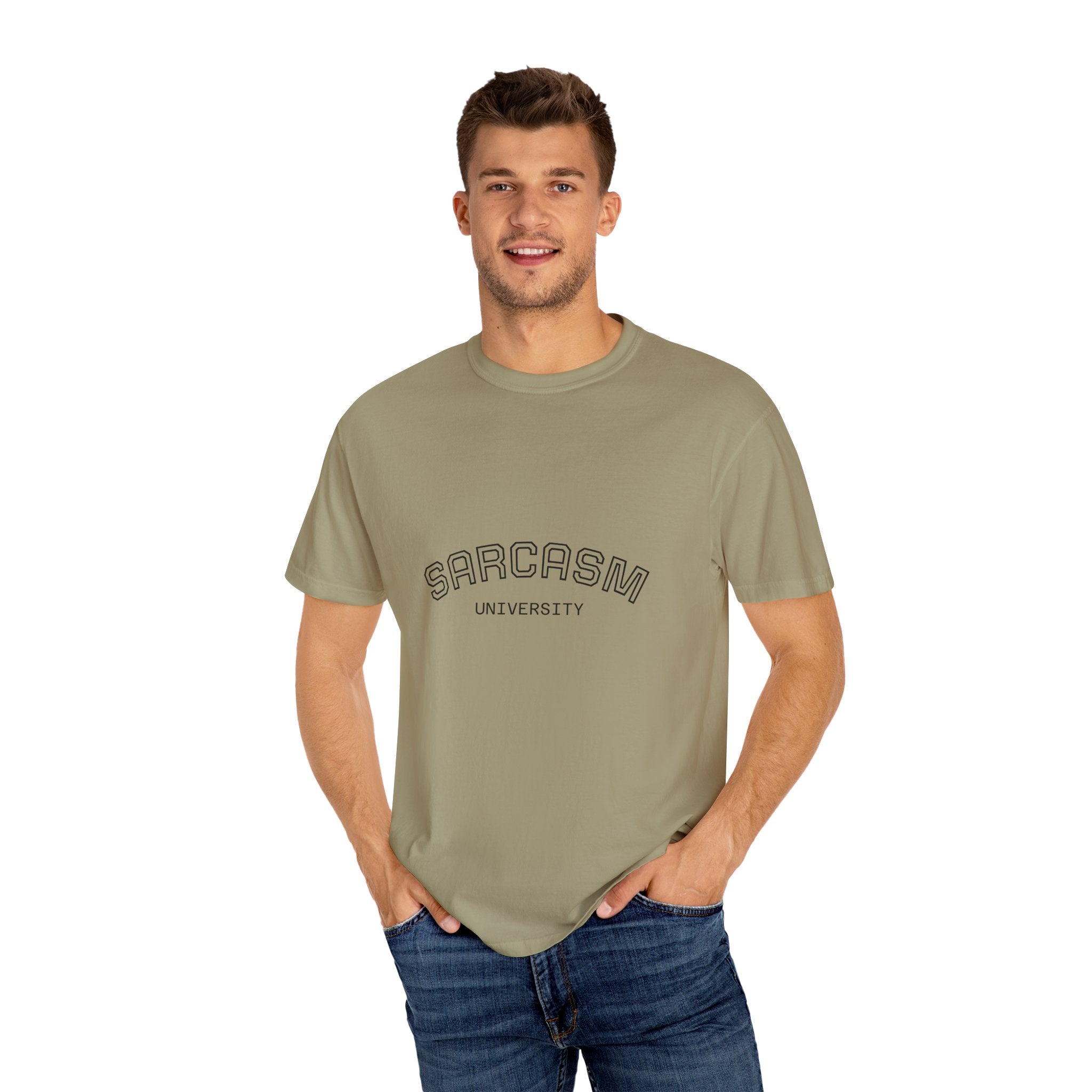 Sarcasm University T-Shirt | Funny Graphic Tee for Humor Lovers, Gift for Friends, Casual Wear, Sarcastic Statement Shirt