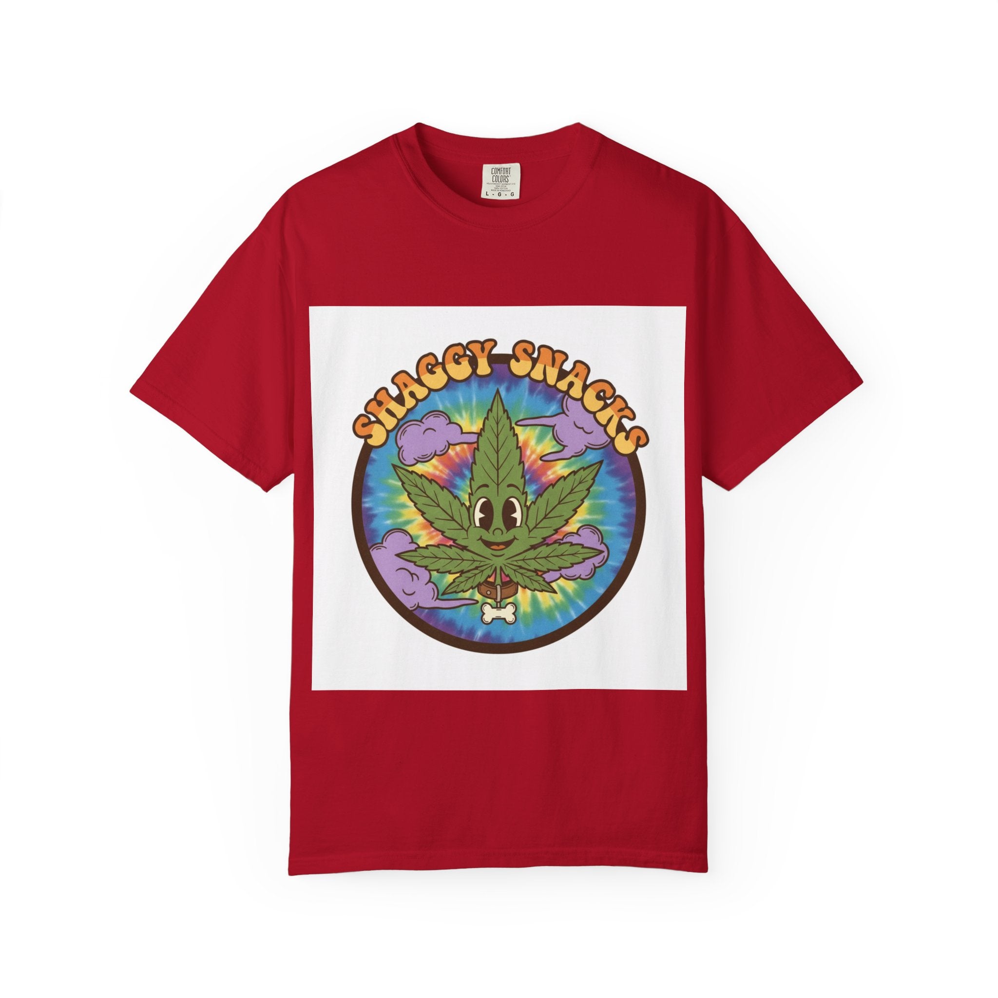 Shaggy Snacks Graphic T-Shirt for Cannabis Enthusiasts