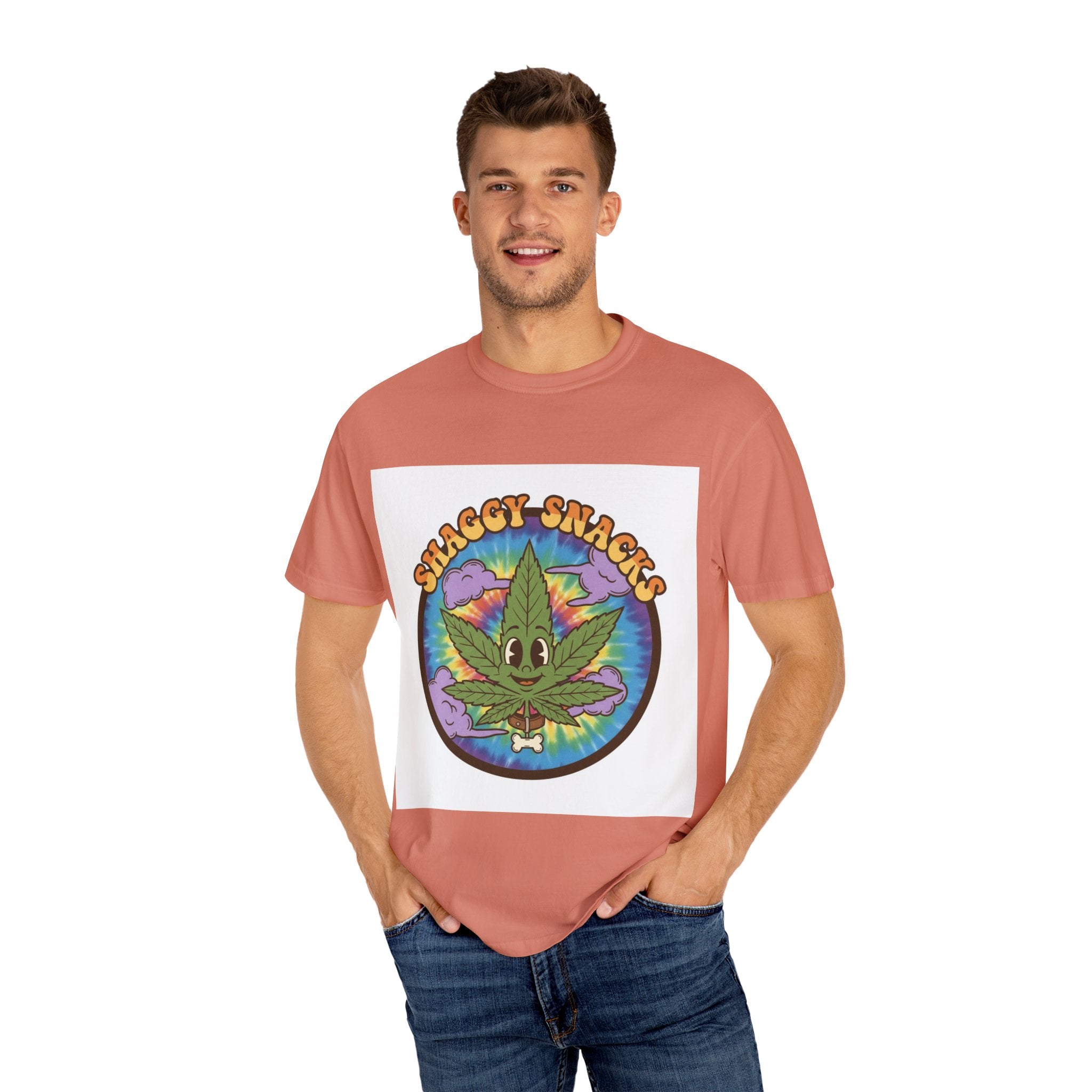 Shaggy Snacks Graphic T-Shirt for Cannabis Enthusiasts