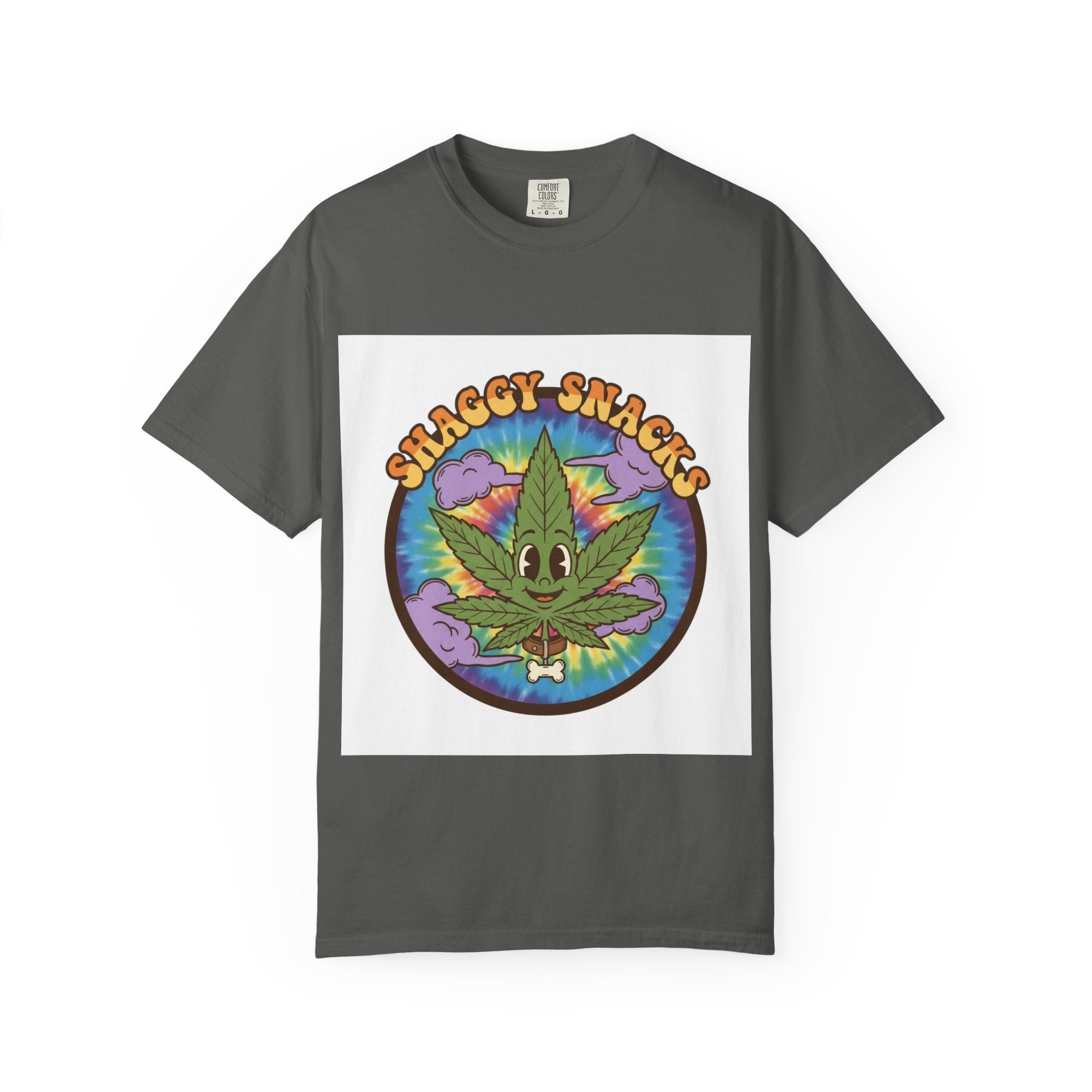 Shaggy Snacks Graphic T-Shirt for Cannabis Enthusiasts