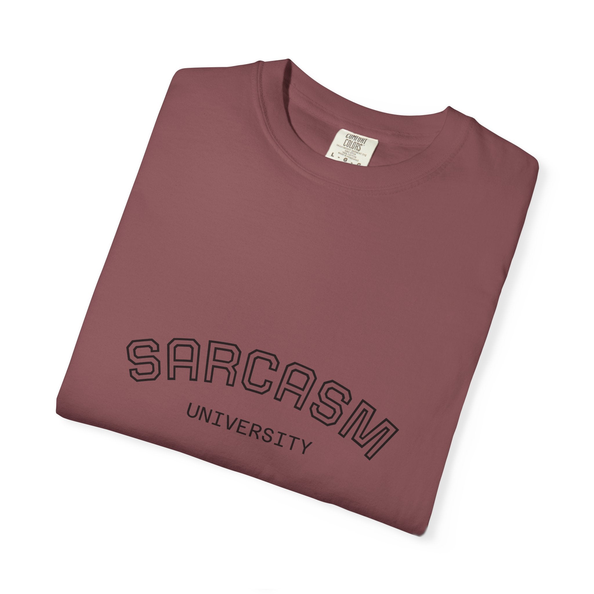Sarcasm University T-Shirt | Funny Graphic Tee for Humor Lovers, Gift for Friends, Casual Wear, Sarcastic Statement Shirt