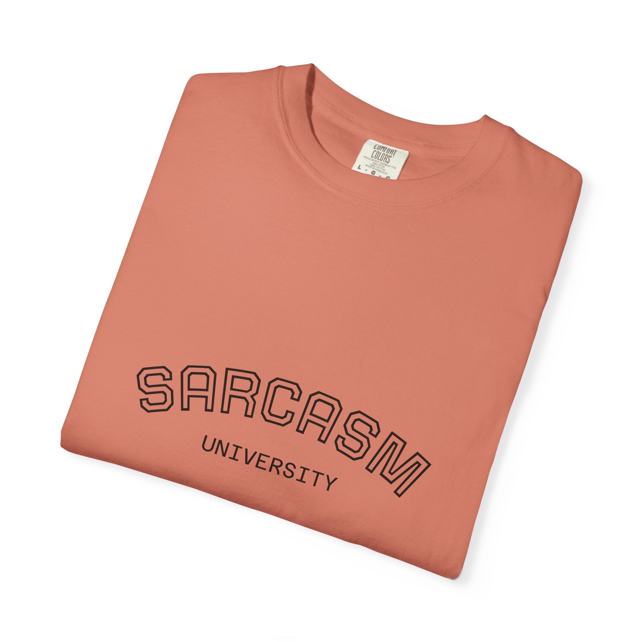 Sarcasm University T-Shirt | Funny Graphic Tee for Humor Lovers, Gift for Friends, Casual Wear, Sarcastic Statement Shirt