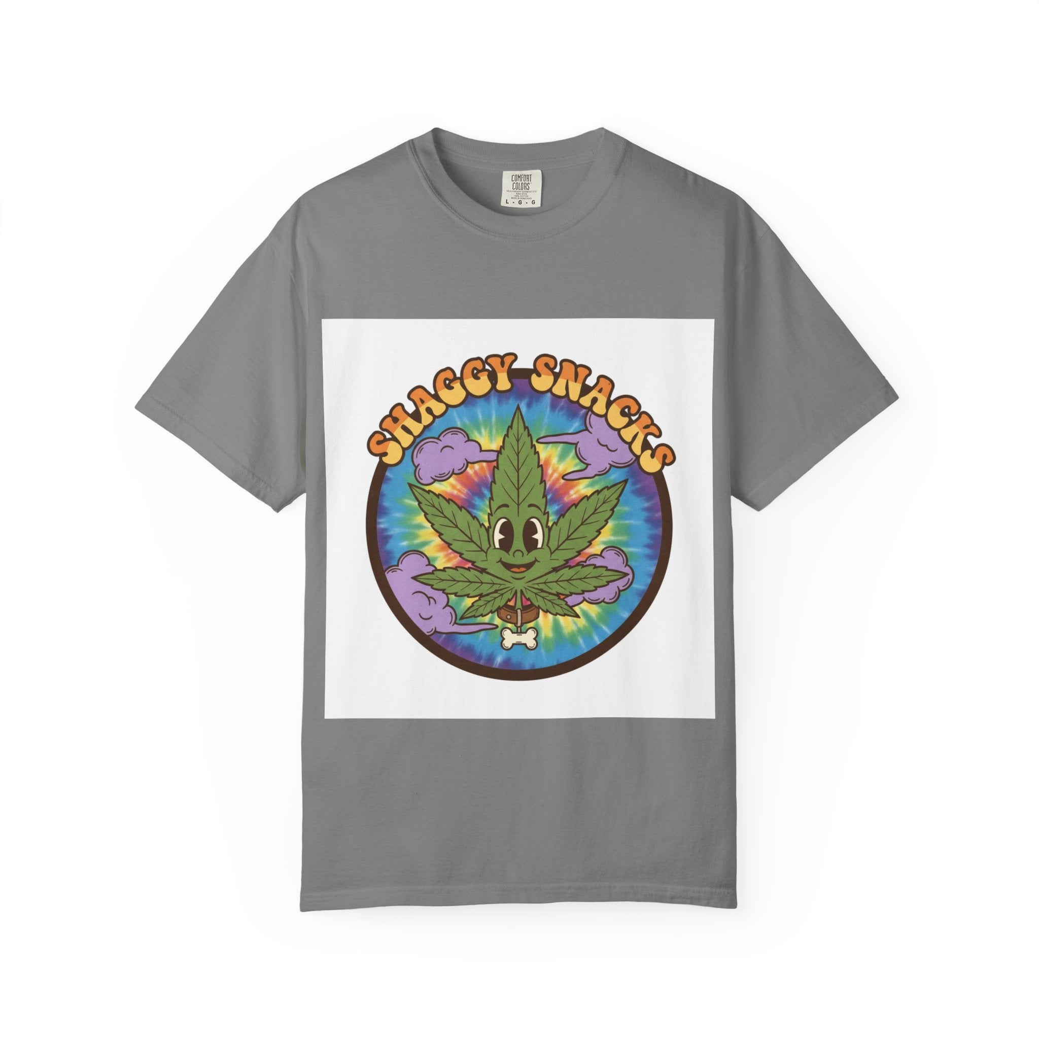 Shaggy Snacks Graphic T-Shirt for Cannabis Enthusiasts