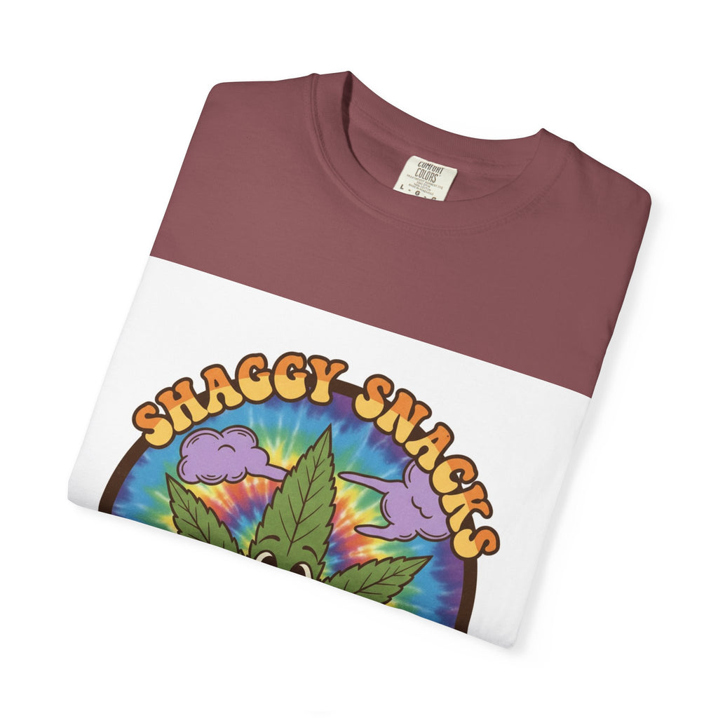Shaggy Snacks Graphic T-Shirt for Cannabis Enthusiasts