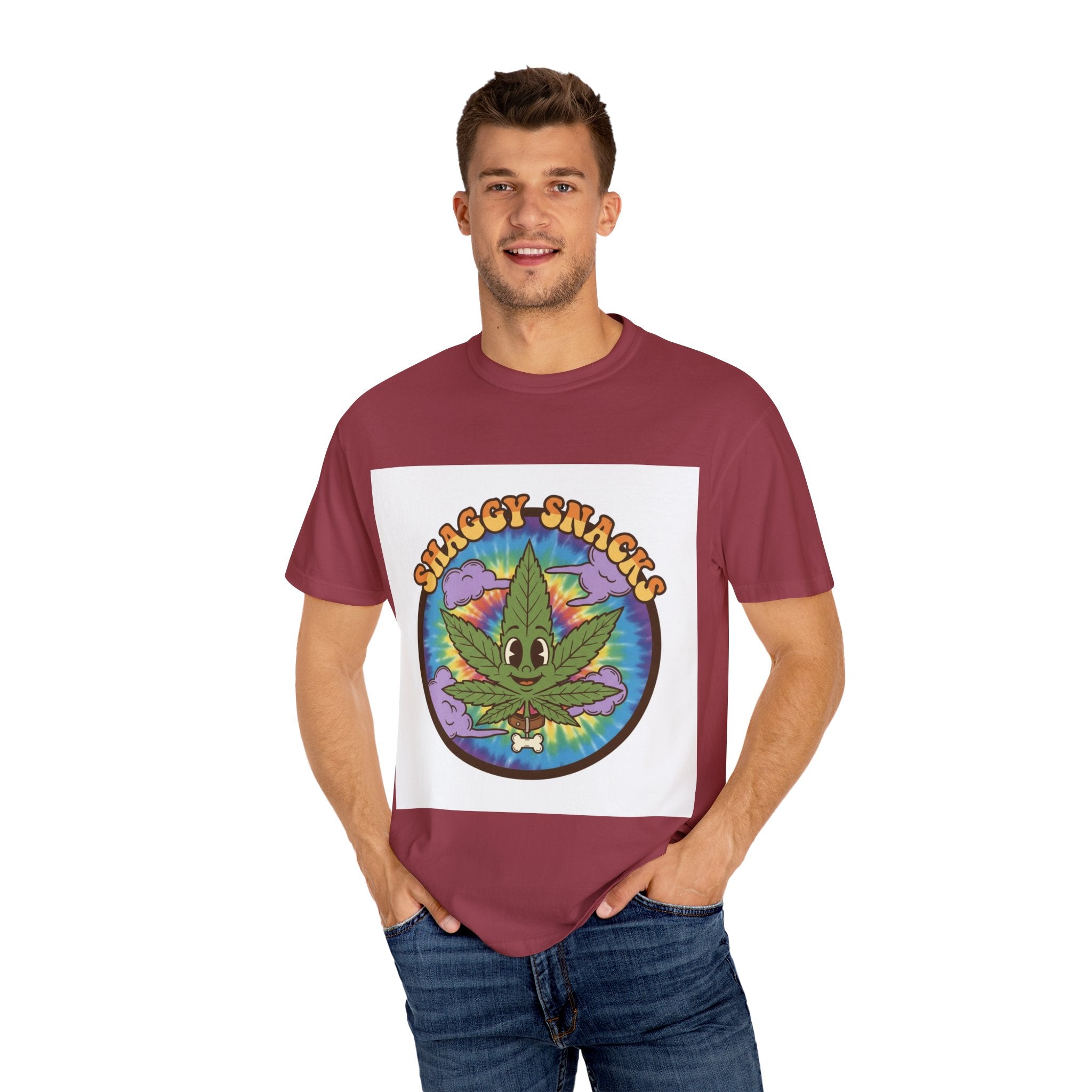 Shaggy Snacks Graphic T-Shirt for Cannabis Enthusiasts