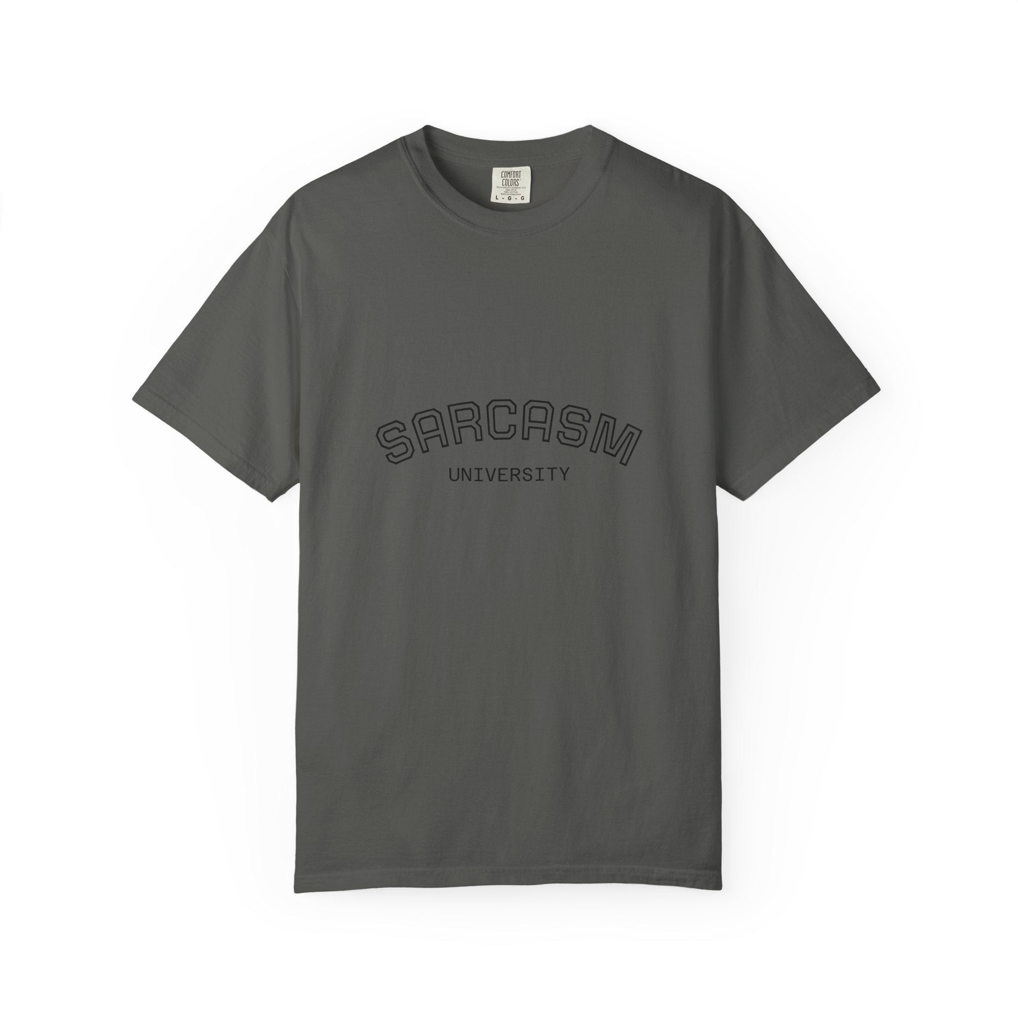 Sarcasm University T-Shirt | Funny Graphic Tee for Humor Lovers, Gift for Friends, Casual Wear, Sarcastic Statement Shirt